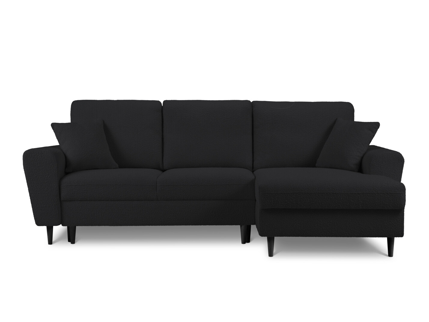 Ъглов диван Lomveso 110 (Ascot Black)