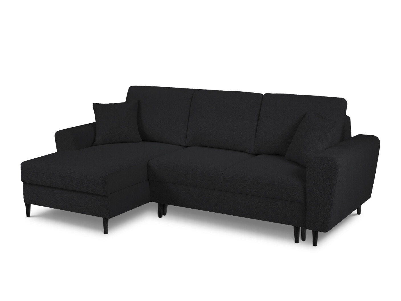 Ъглов диван Lomveso 110 (Ascot Black)