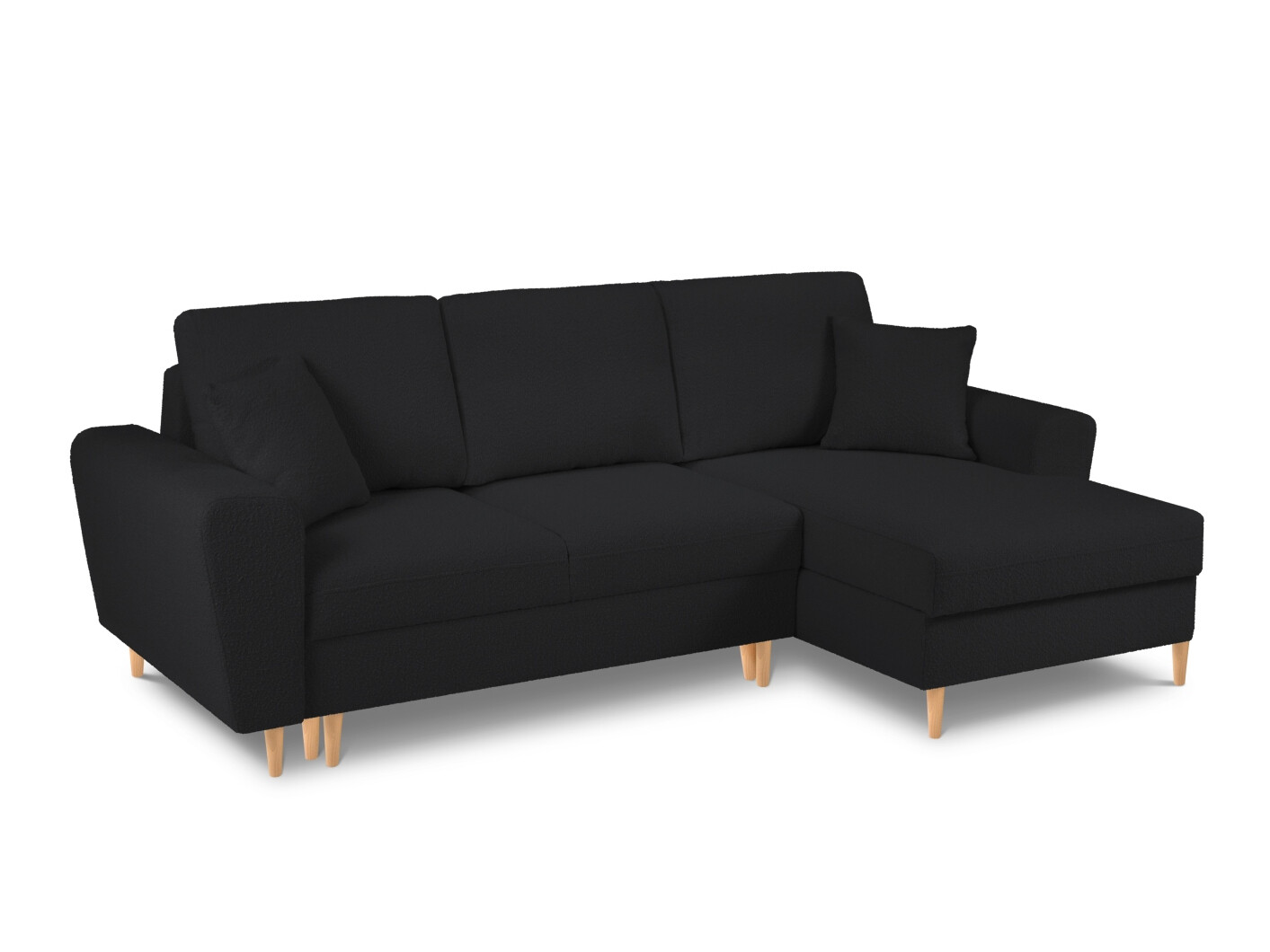 Ъглов диван Lomveso 110 (Ascot Black)