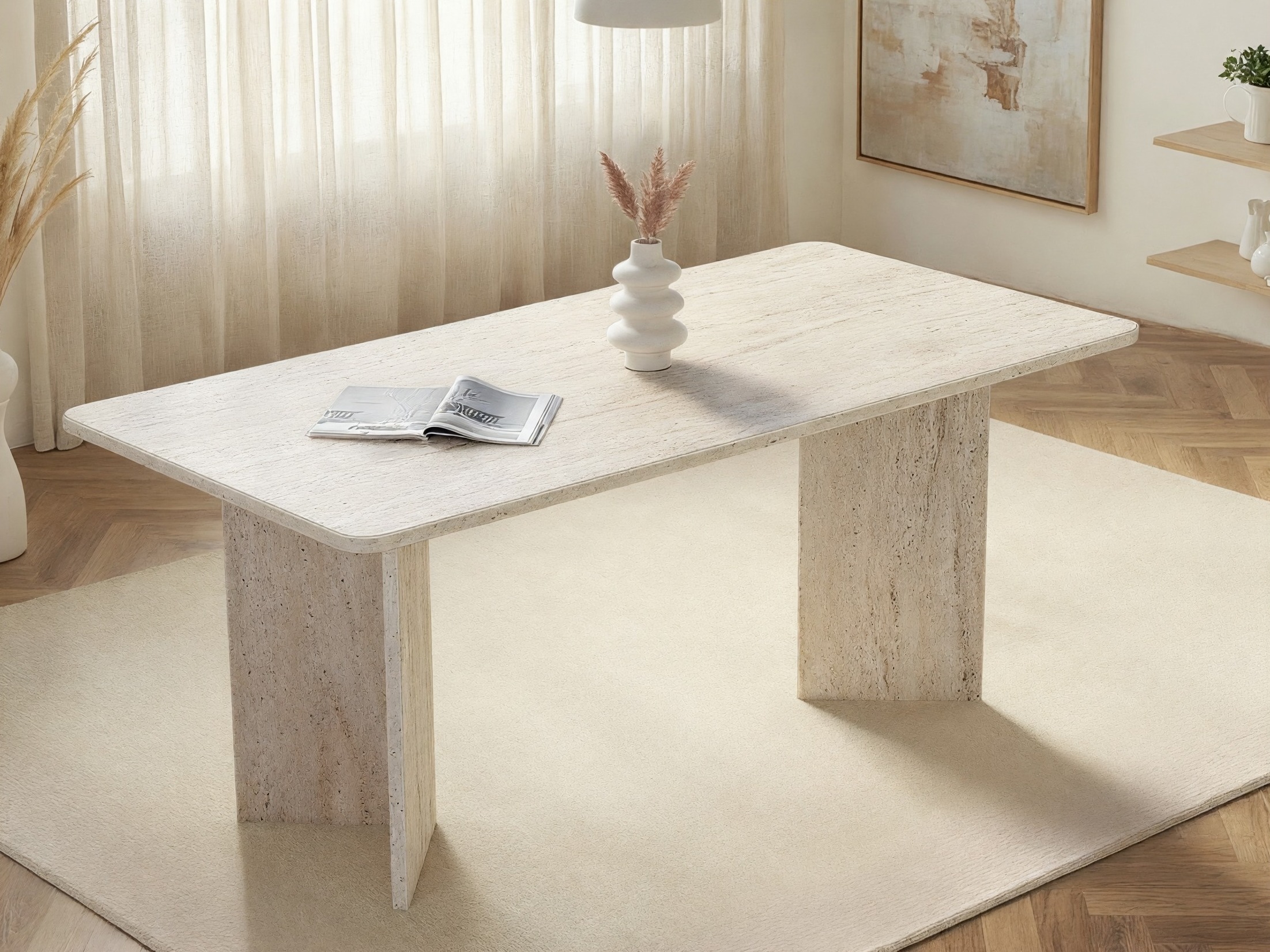 Маса Novato 150 (Светъл Travertine)