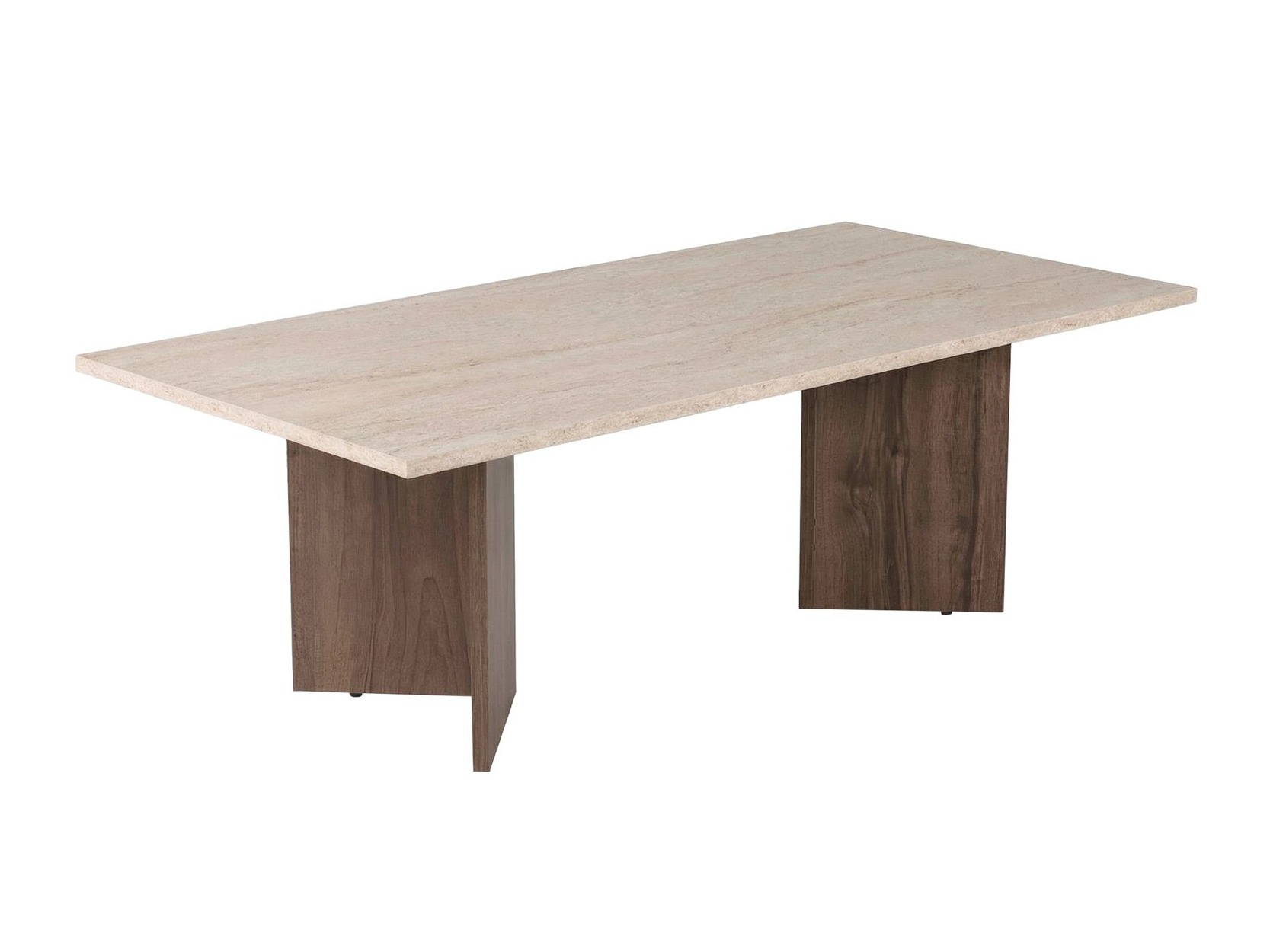 Масичка за кафе Novato 132 (Travertine + Орех)