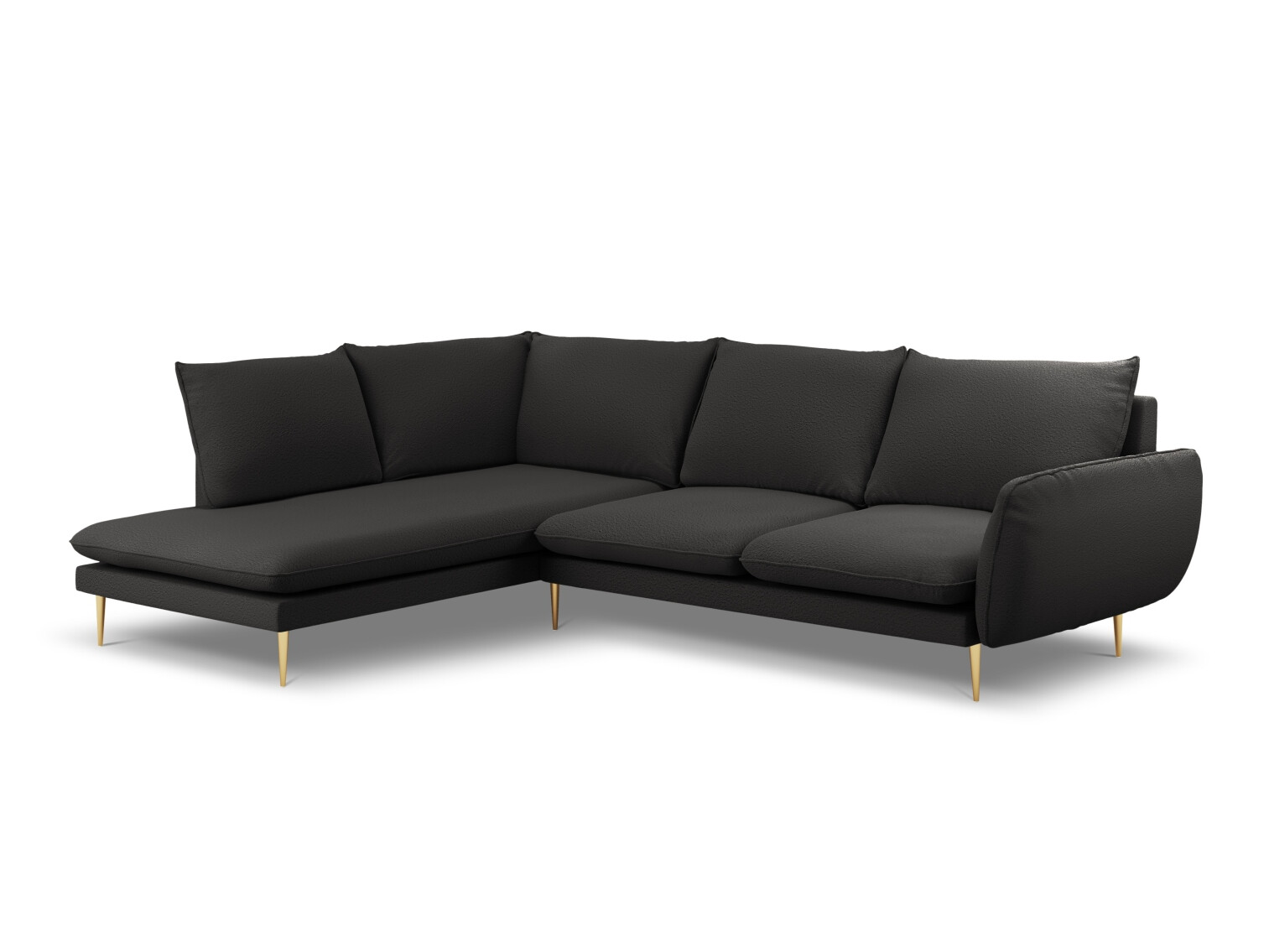 Ъглов диван Ferlevi 130 (Ascot Black)