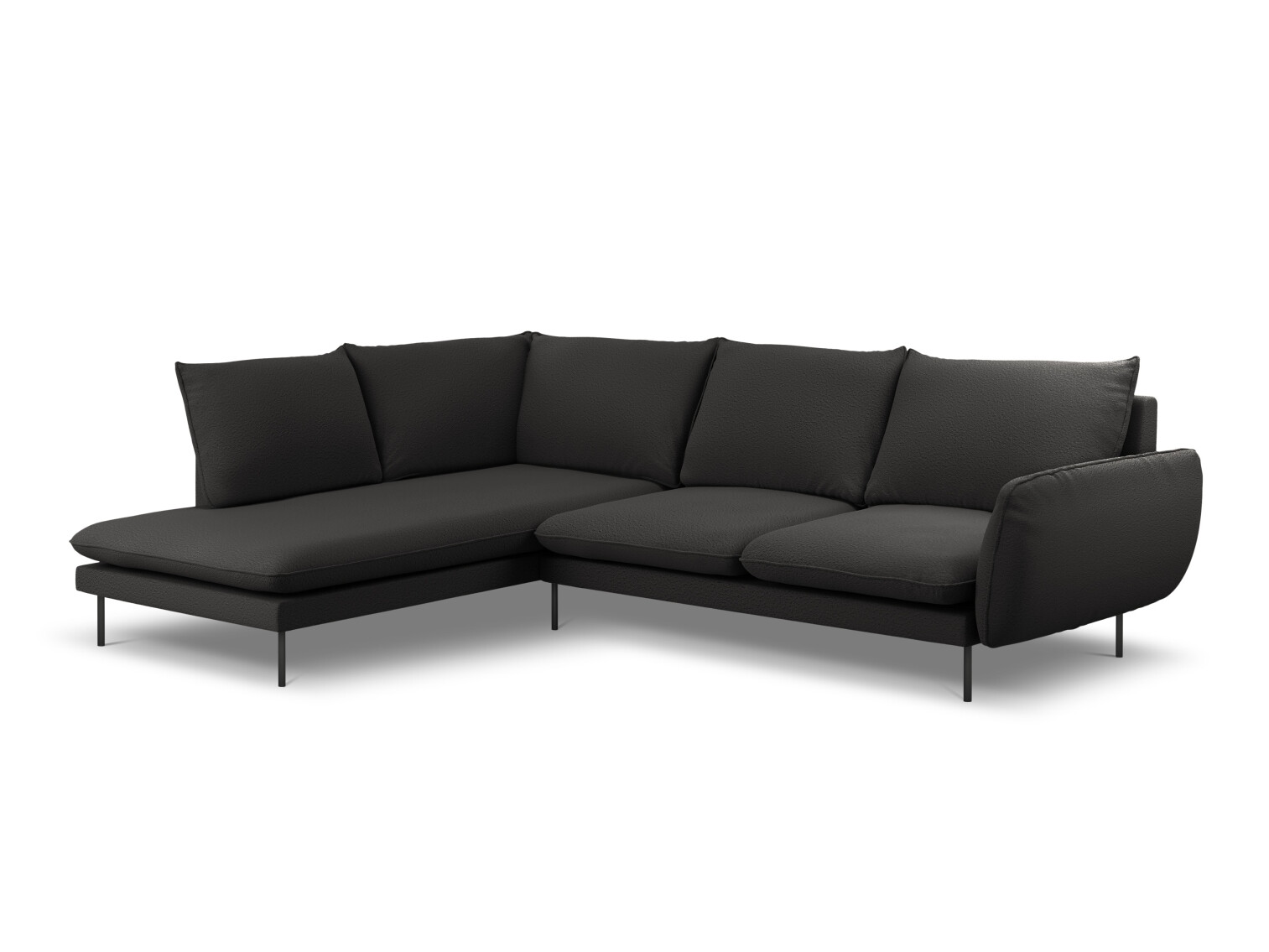 Ъглов диван Ferlevi 130 (Ascot Black)