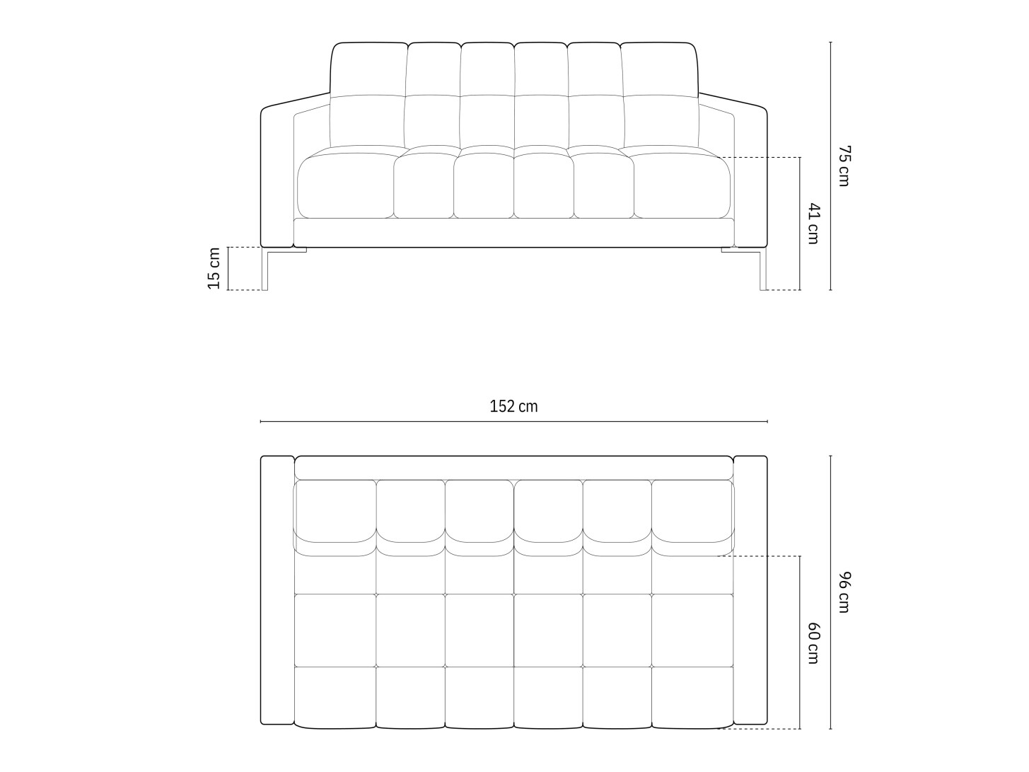 Диван Calelbe 108 (Bluvel 06)