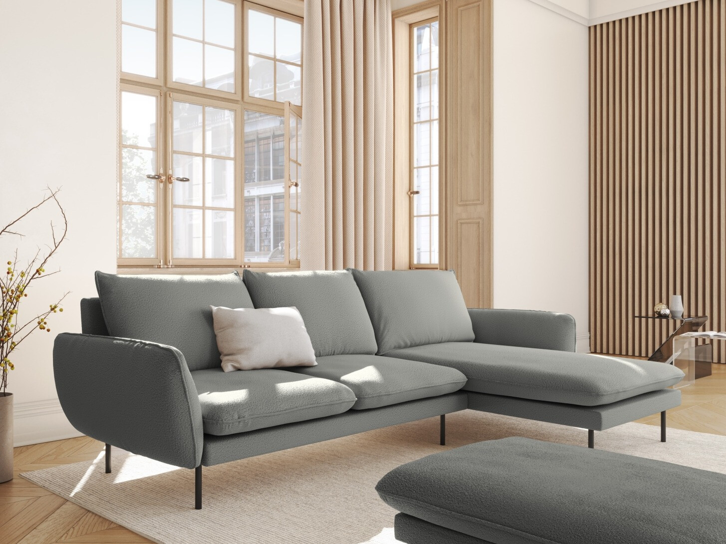 Ъглов диван Ferlevi 131 (Ascot Taupe)