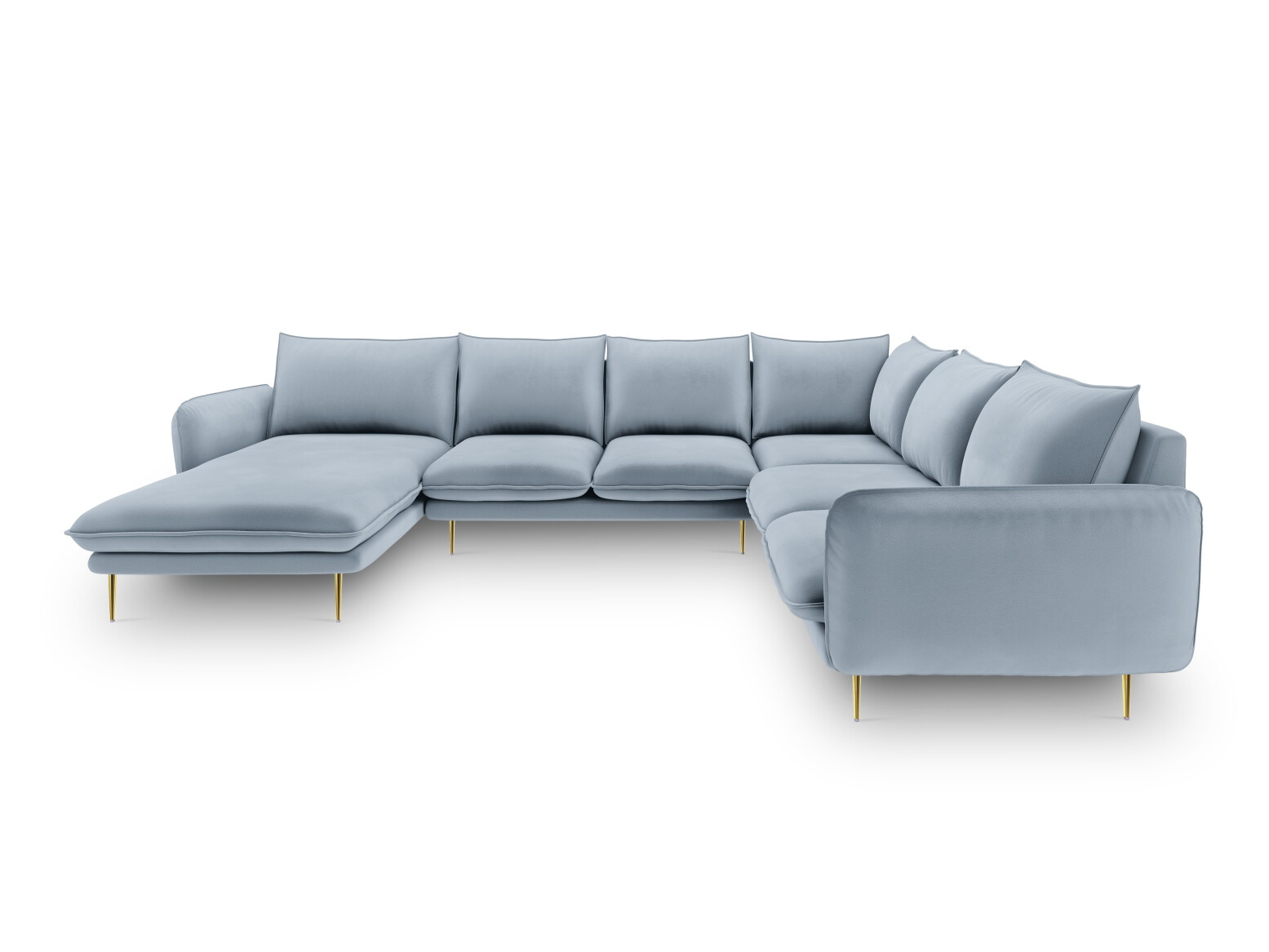 Ъглов диван Ferlevi 135 (Bluvel 06)
