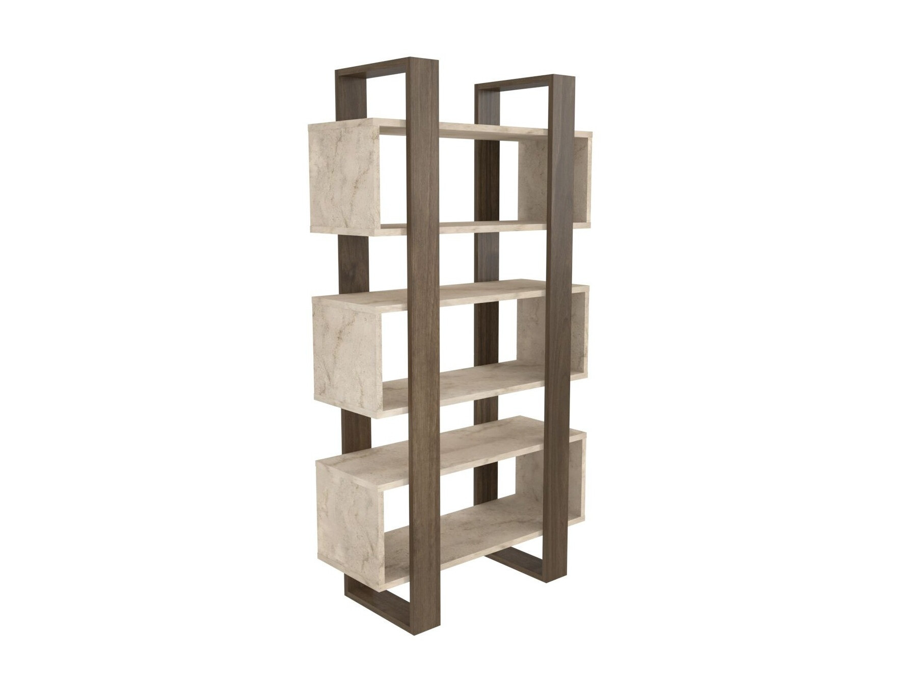 Етажерка Kailua 2762 (Орех + Светъл Travertine)
