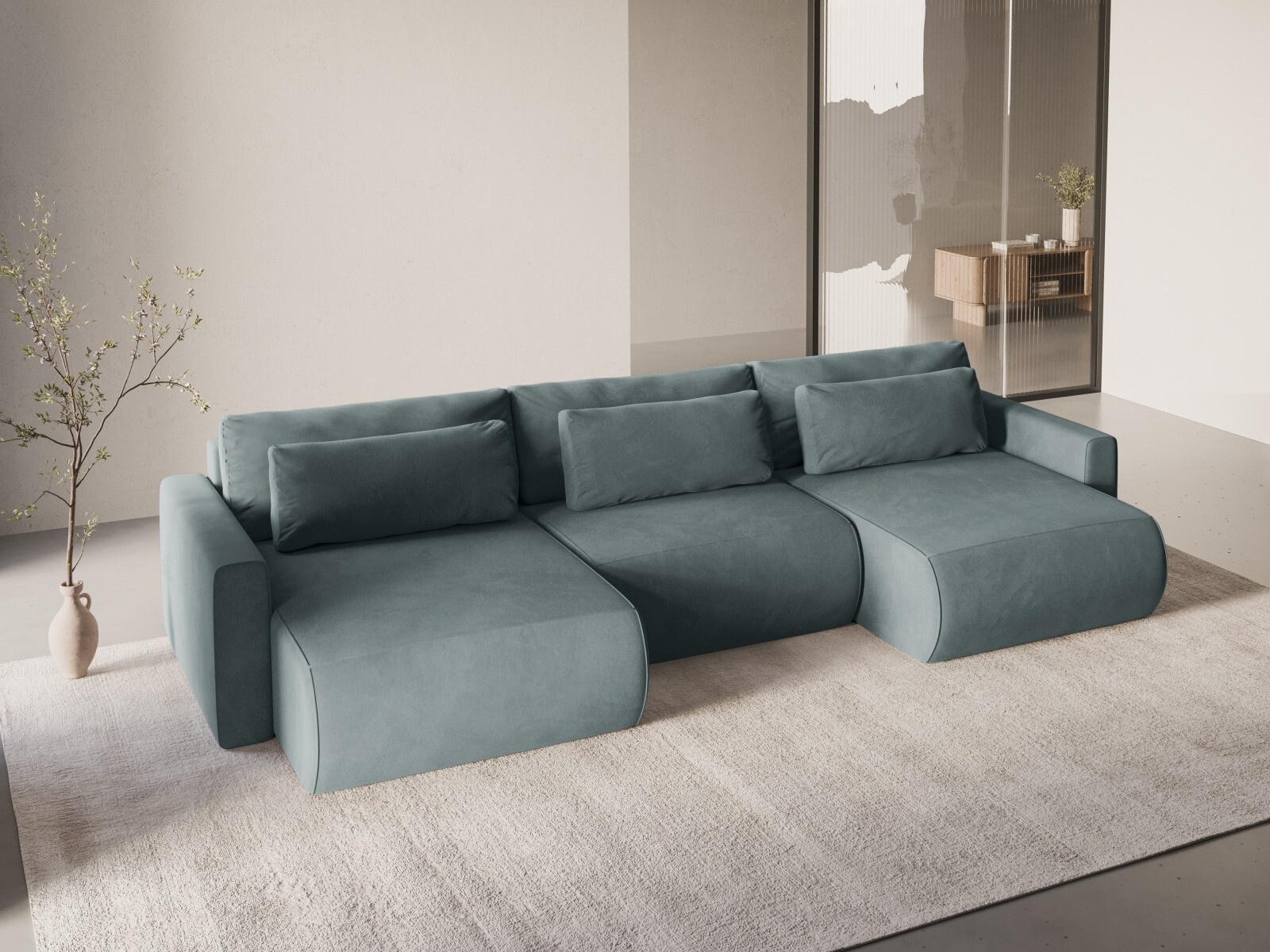 Ъглов диван Beckley 388 (Magic Velvet 2224)