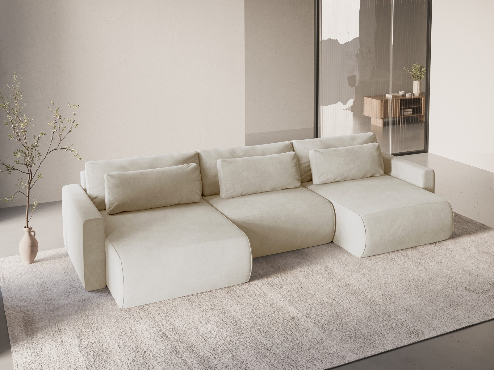 Ъглов диван Beckley 388 (Magic Velvet 2256)