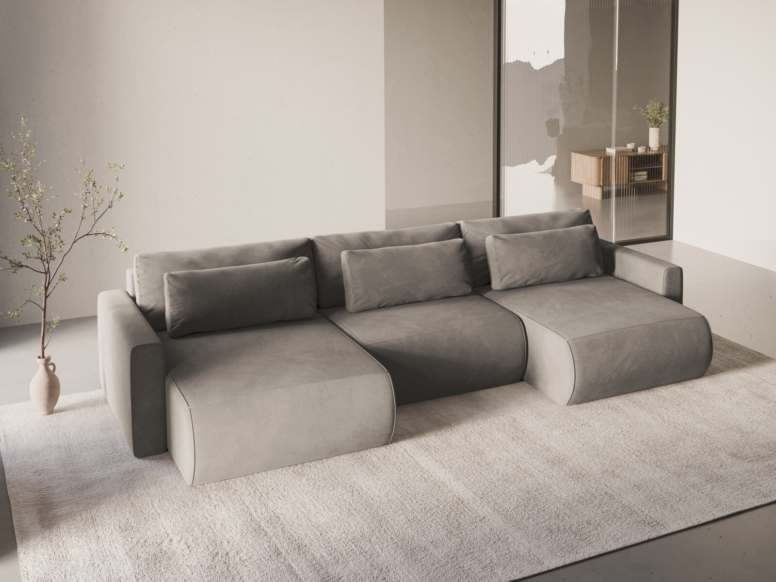 Ъглов диван Beckley 388 (Magic Velvet 2270)
