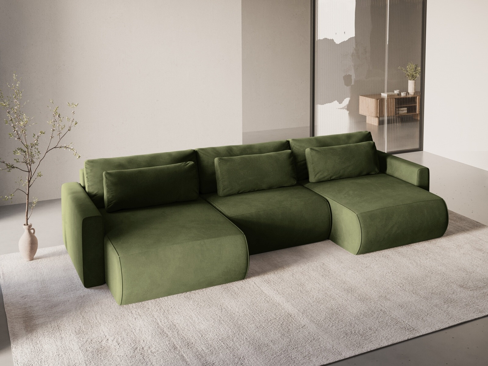 Ъглов диван Beckley 388 (Magic Velvet 2295)