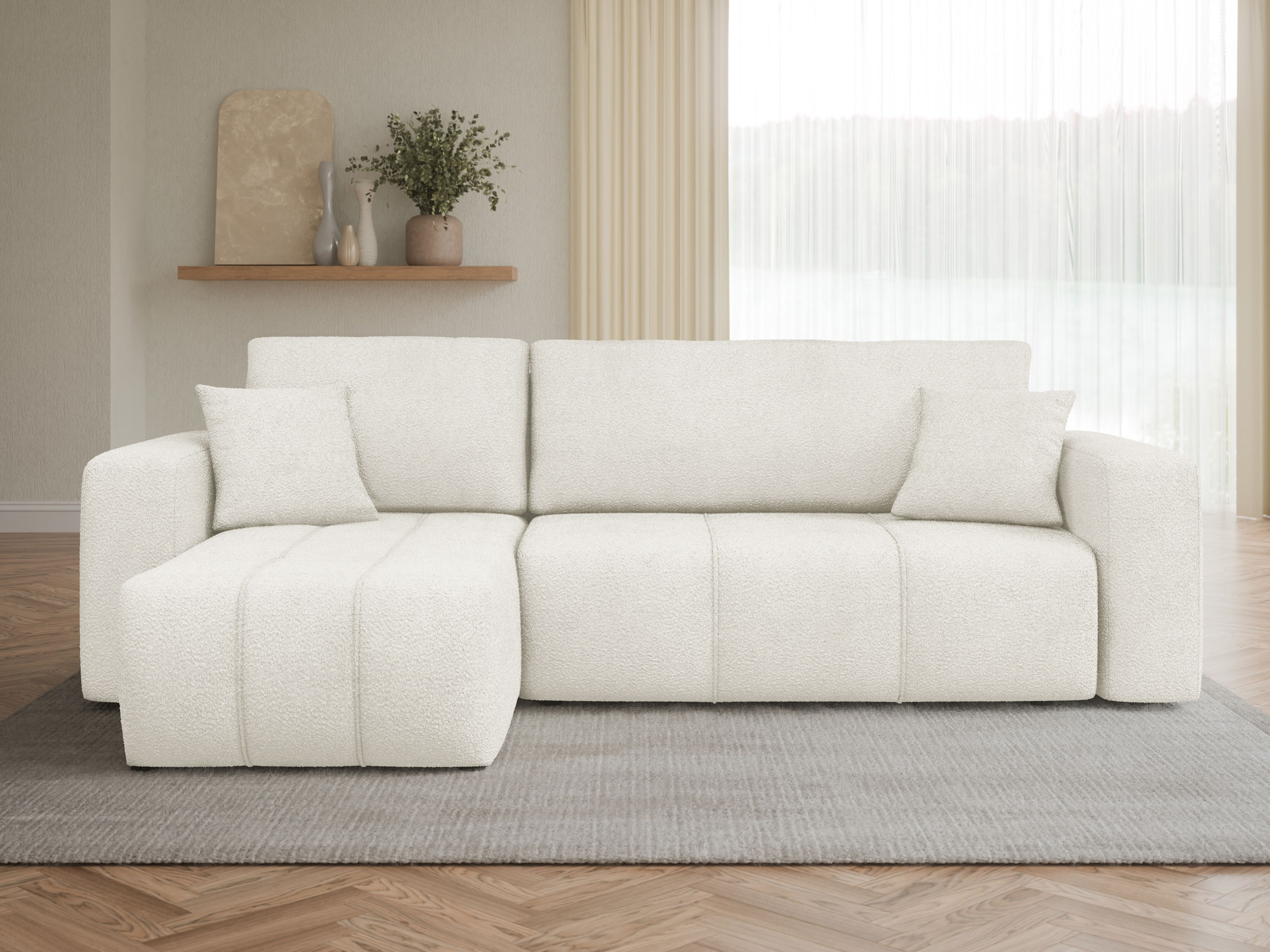 Ъглов диван Comfivo Laurus (Coral 15)