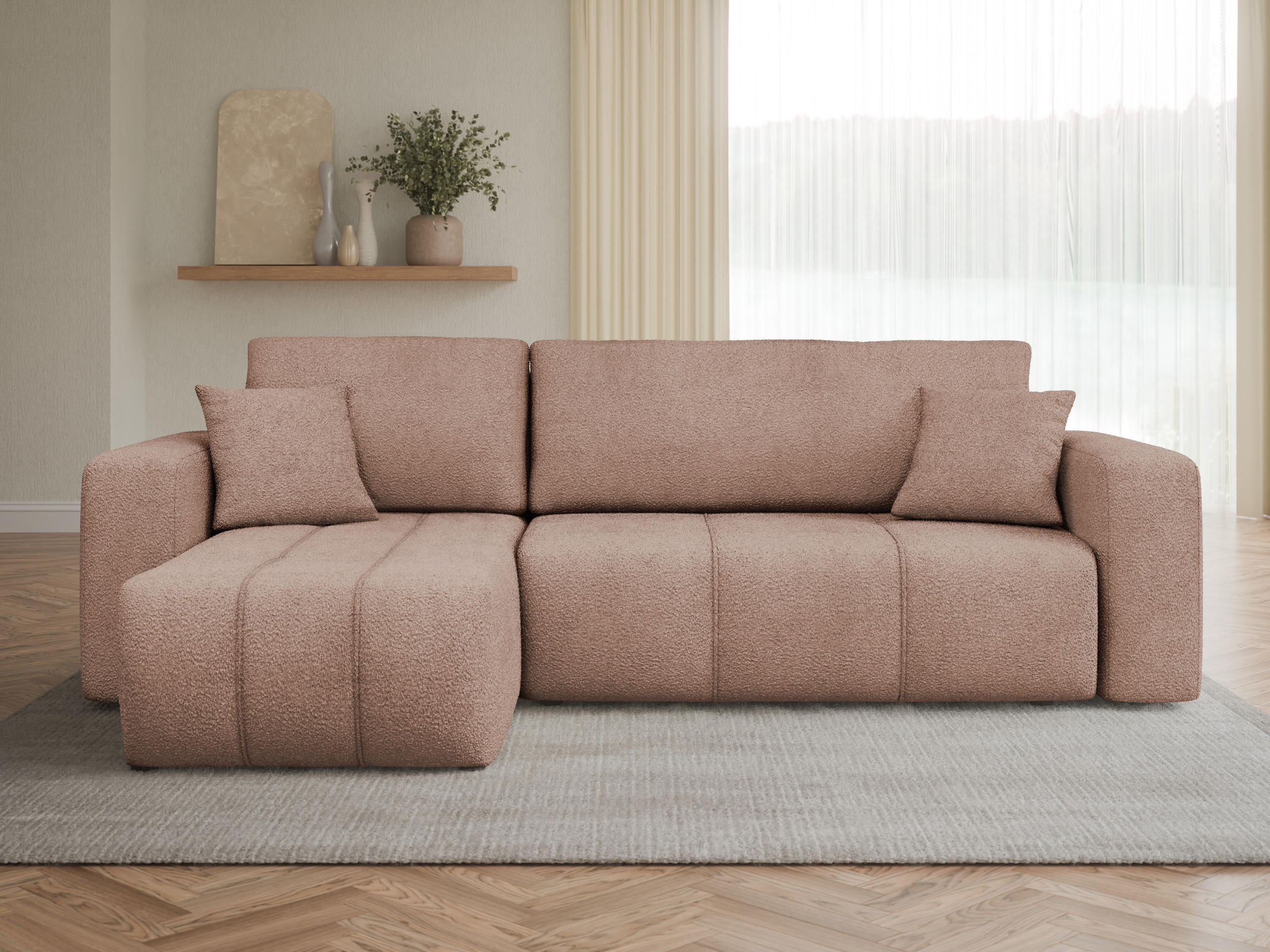 Ъглов диван Comfivo Laurus (Coral 45)