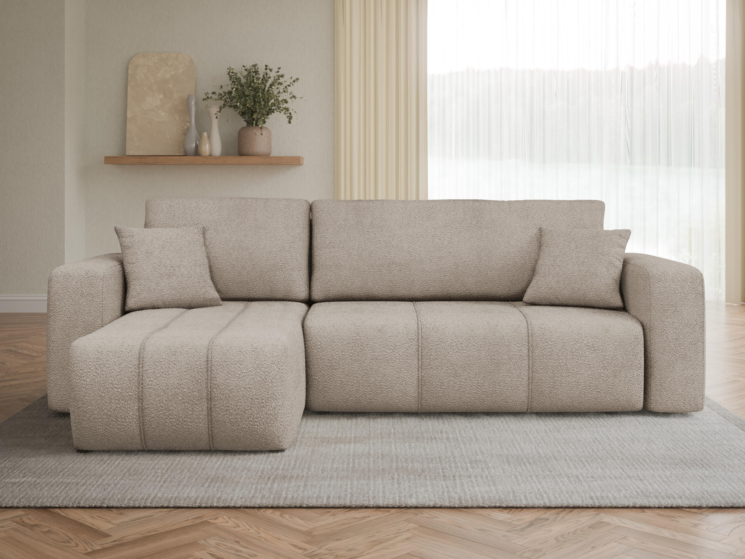 Ъглов диван Comfivo Laurus (Coral 50)