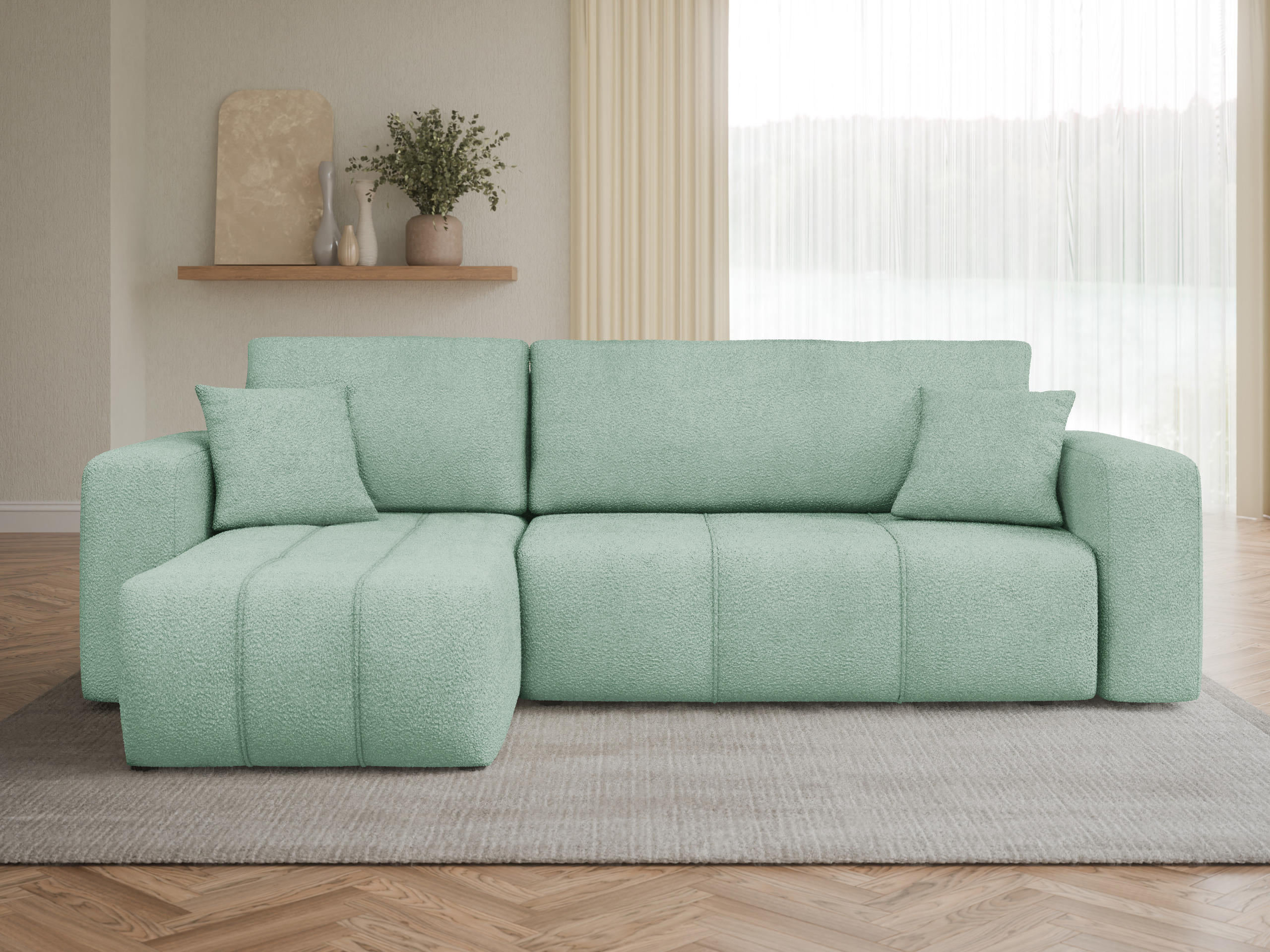 Ъглов диван Comfivo Laurus (Coral 55)