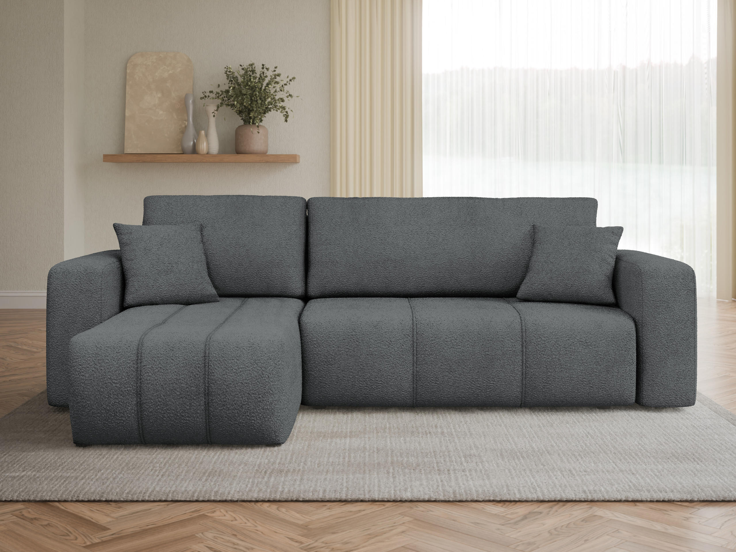 Ъглов диван Comfivo Laurus (Coral 80)
