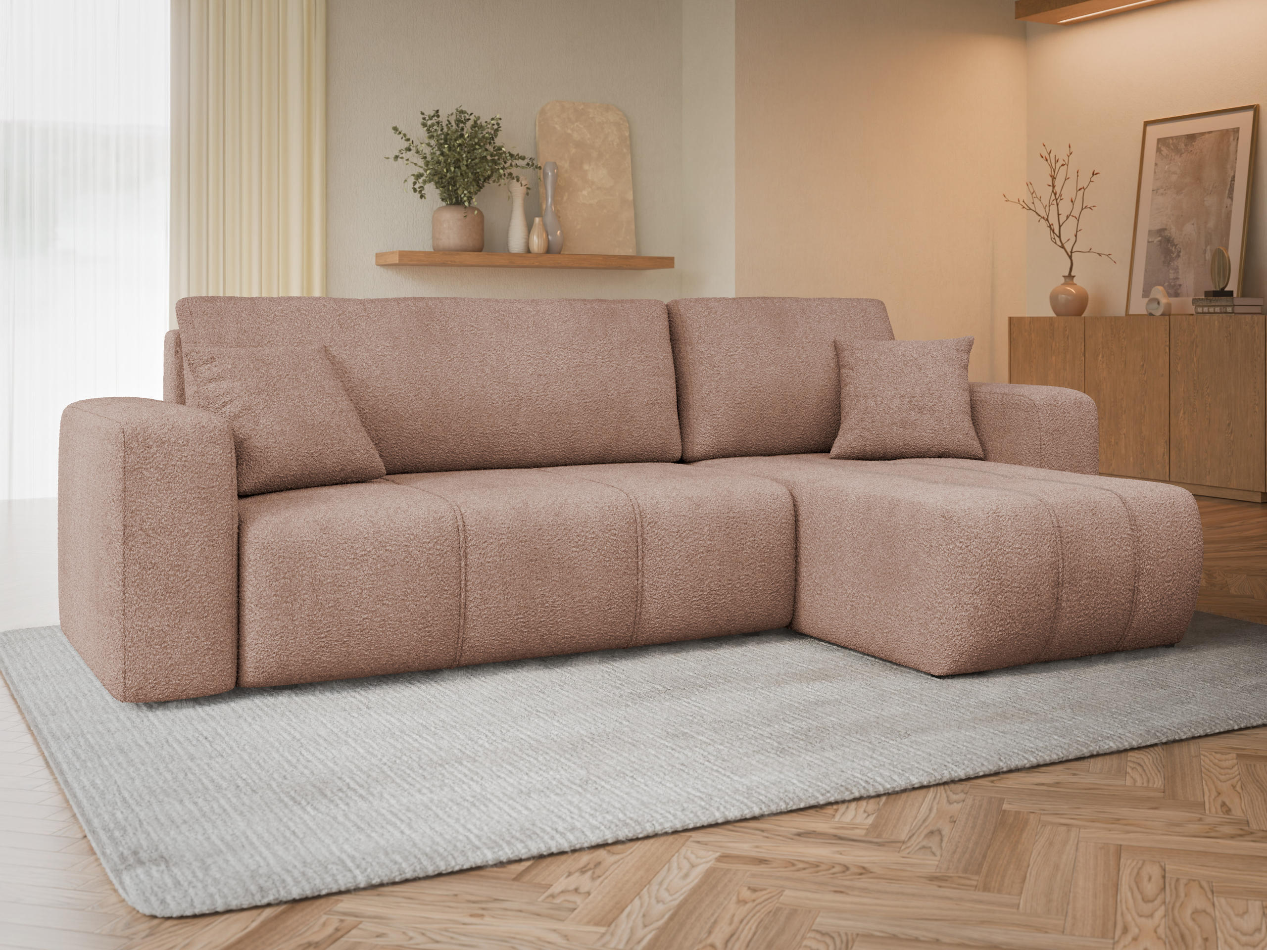 Ъглов диван Comfivo Laurus (Coral 45)