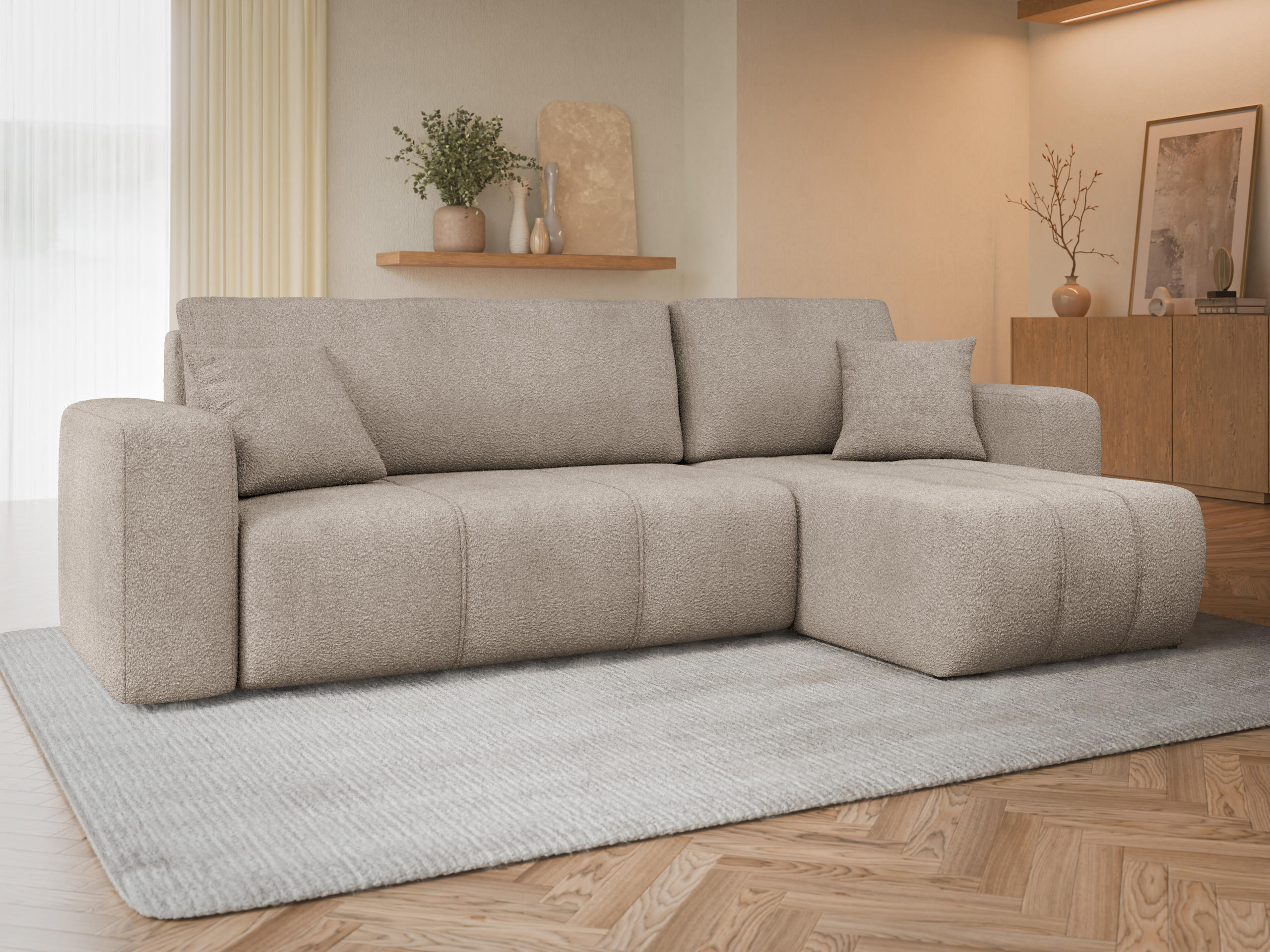 Ъглов диван Comfivo Laurus (Coral 50)
