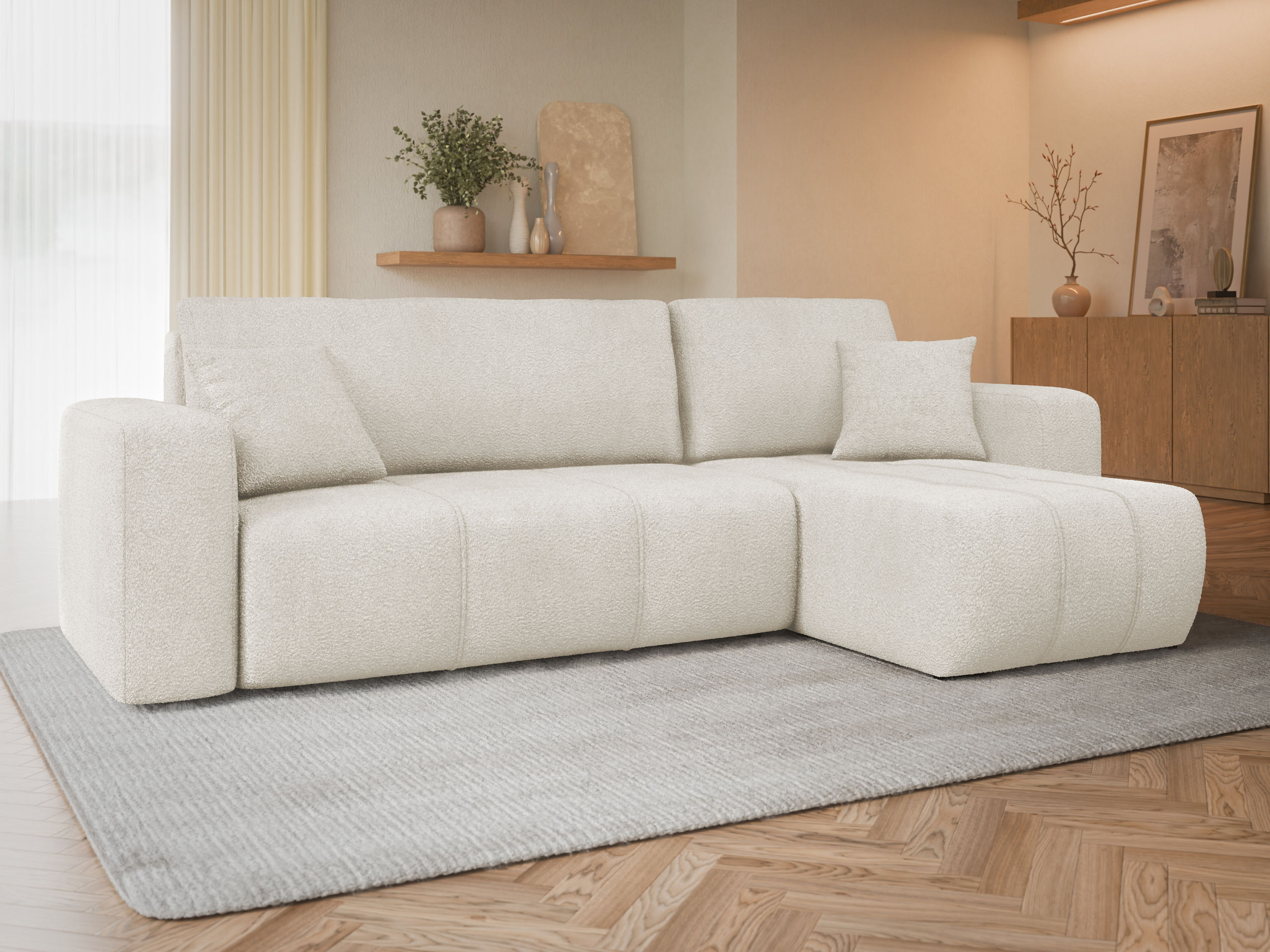 Ъглов диван Comfivo Laurus (Coral 65)