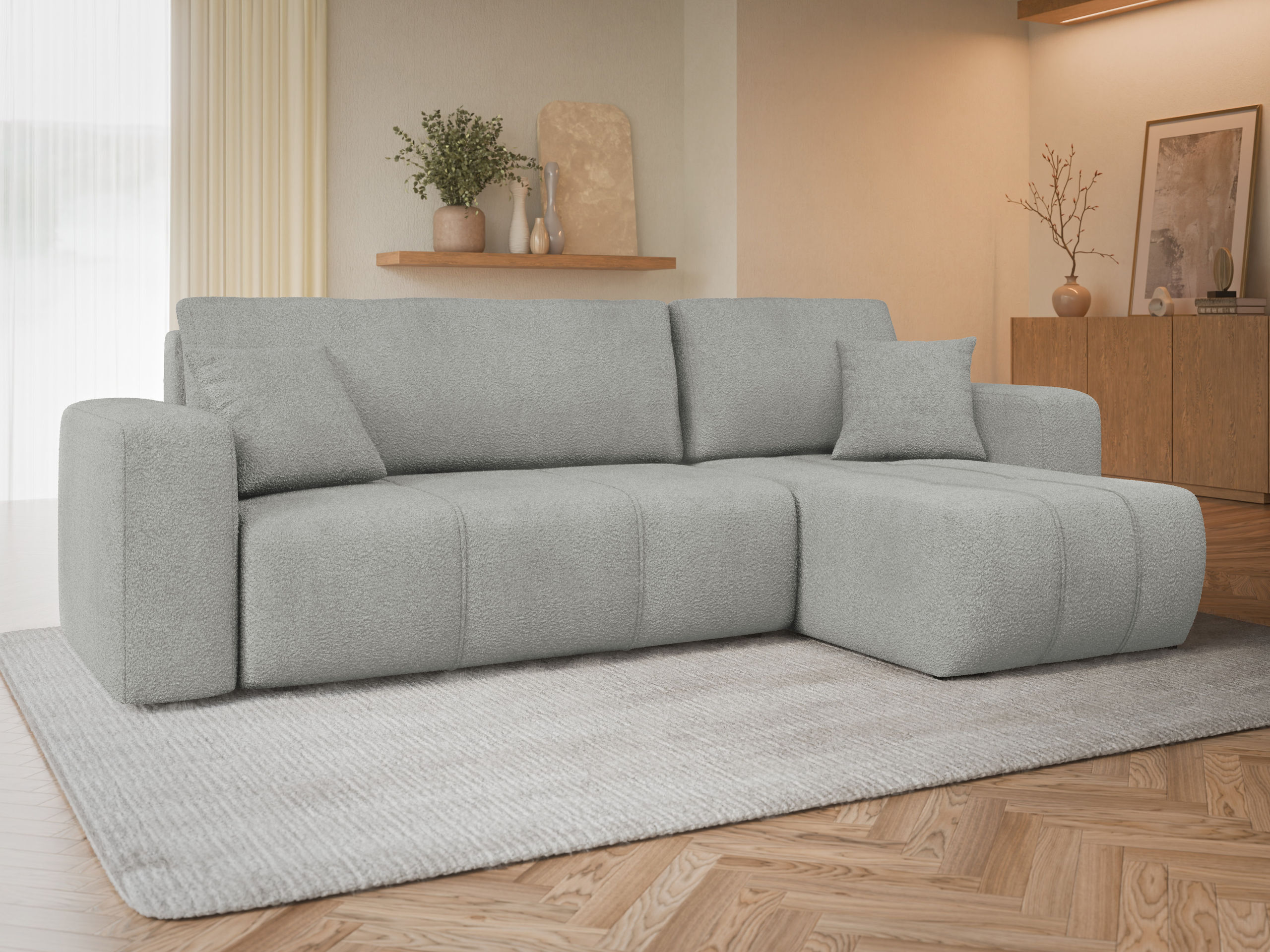 Ъглов диван Comfivo Laurus (Coral 75)