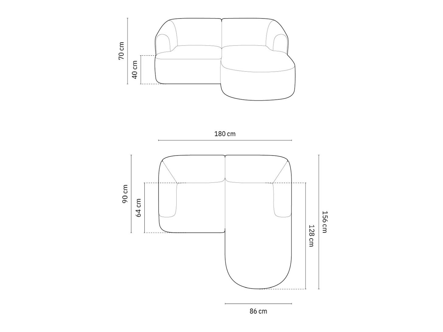 Ъглов диван Felrevu 102 (Lincoln 09D)