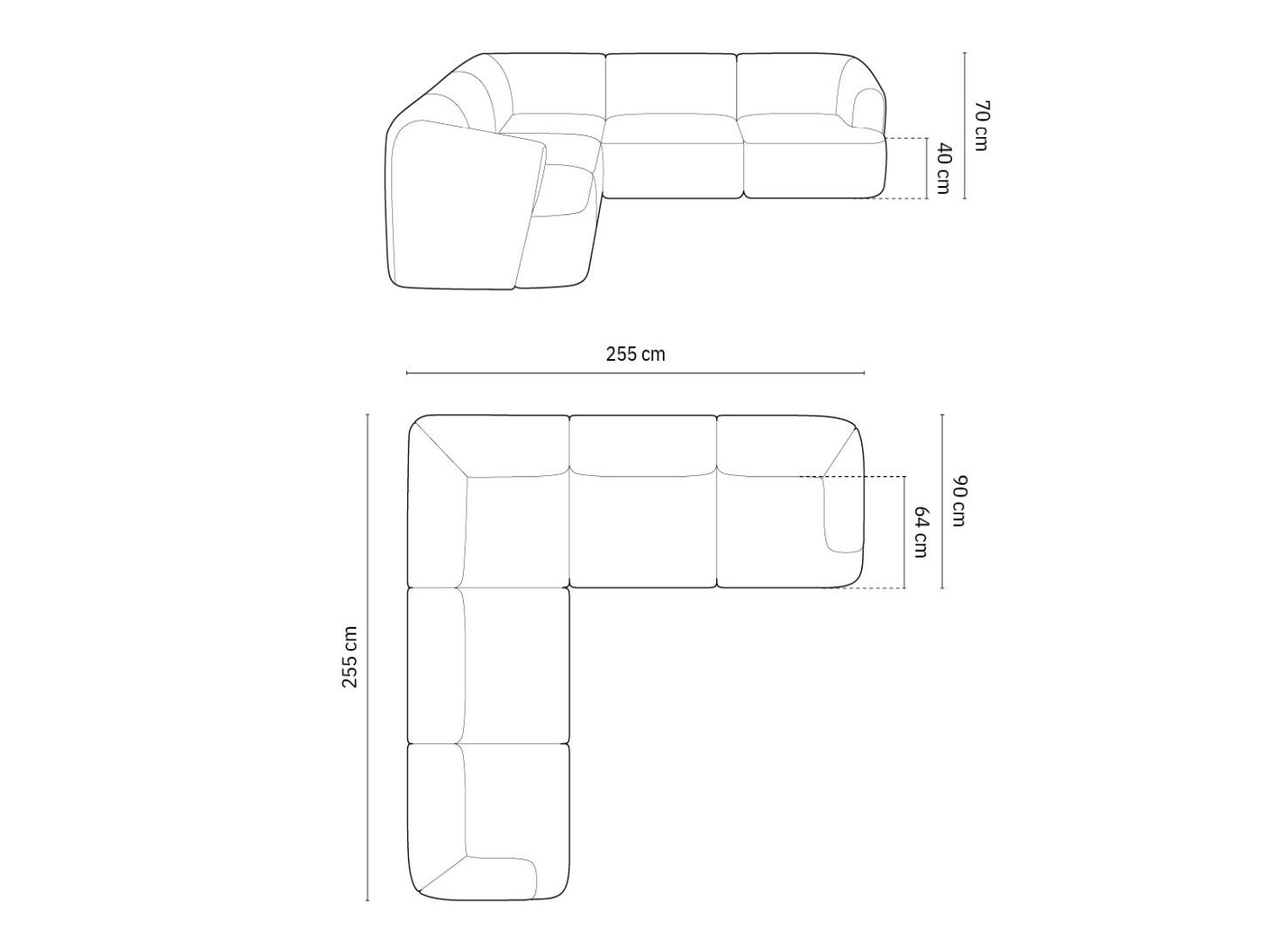 Ъглов диван Felrevu 106 (Lincoln 52D)