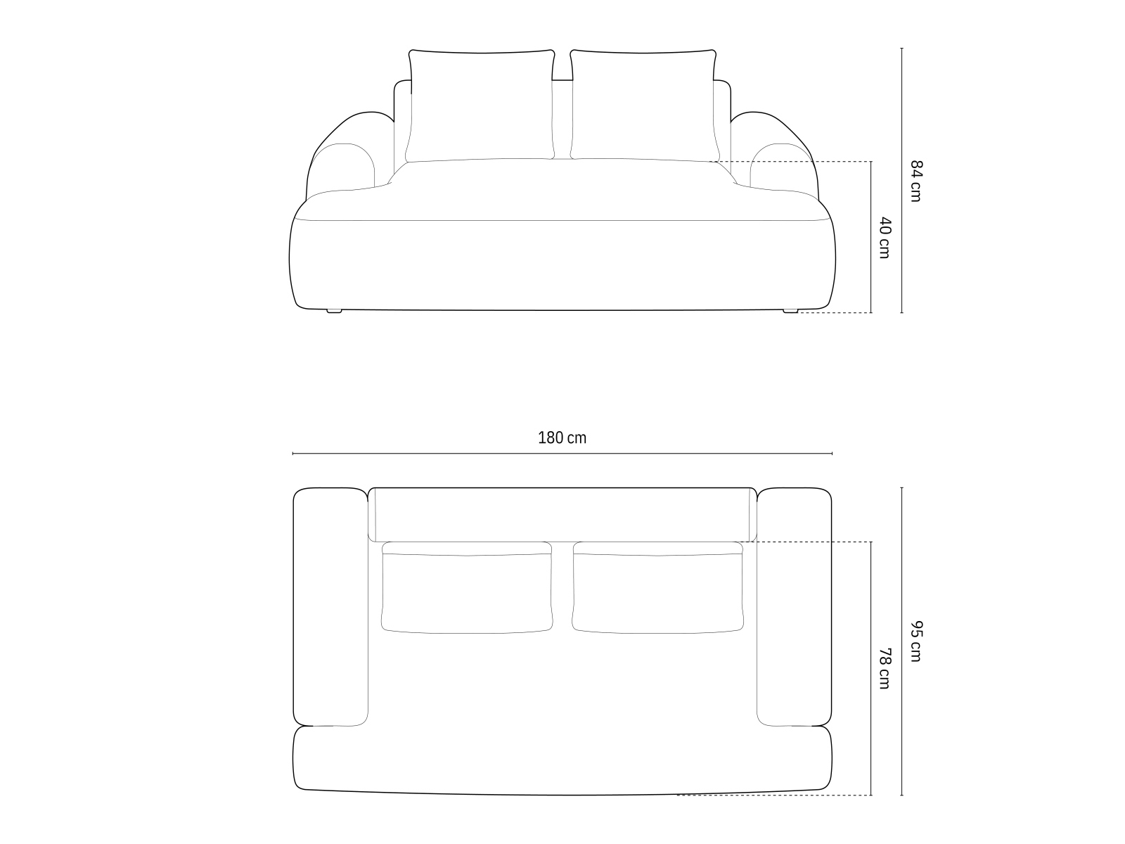 Диван Calnovu 100 (Vogue 01)