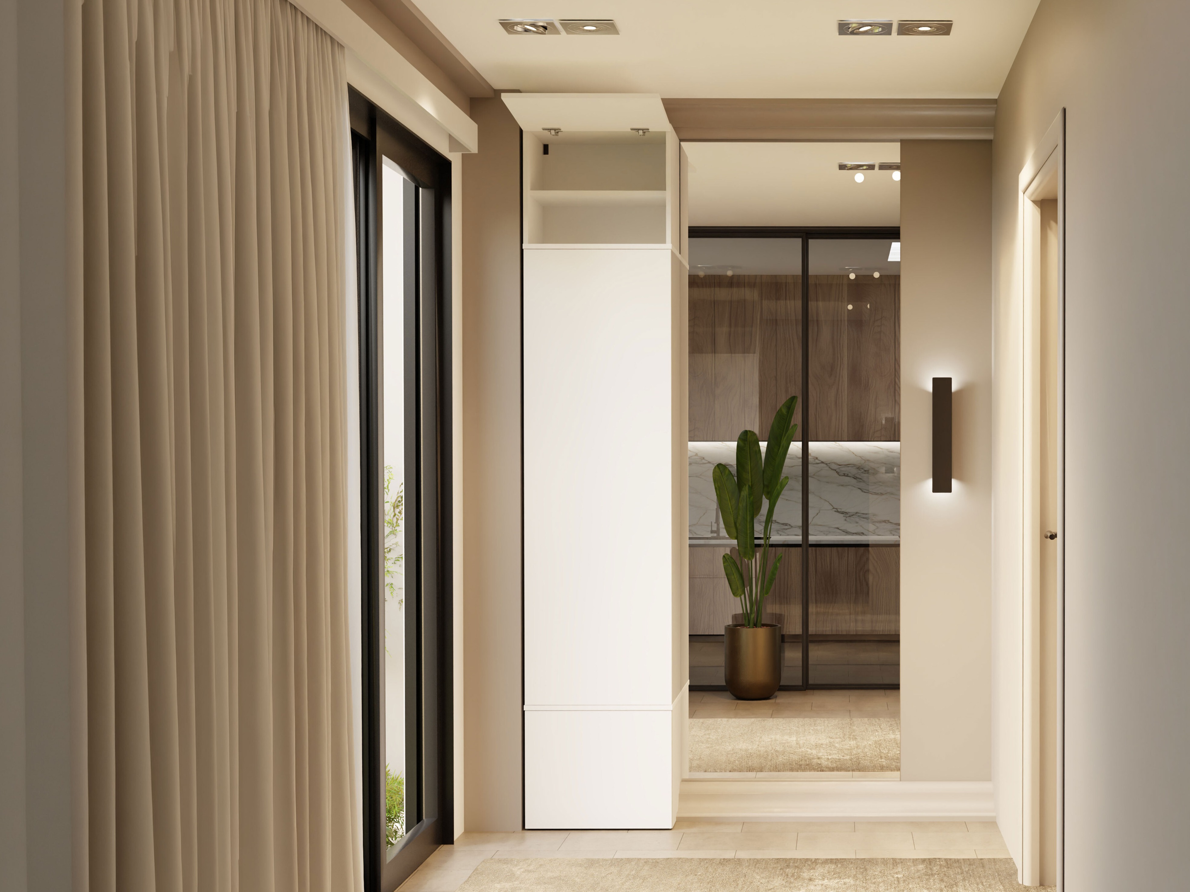 Гардероб Mandeville 375 (Бял)
