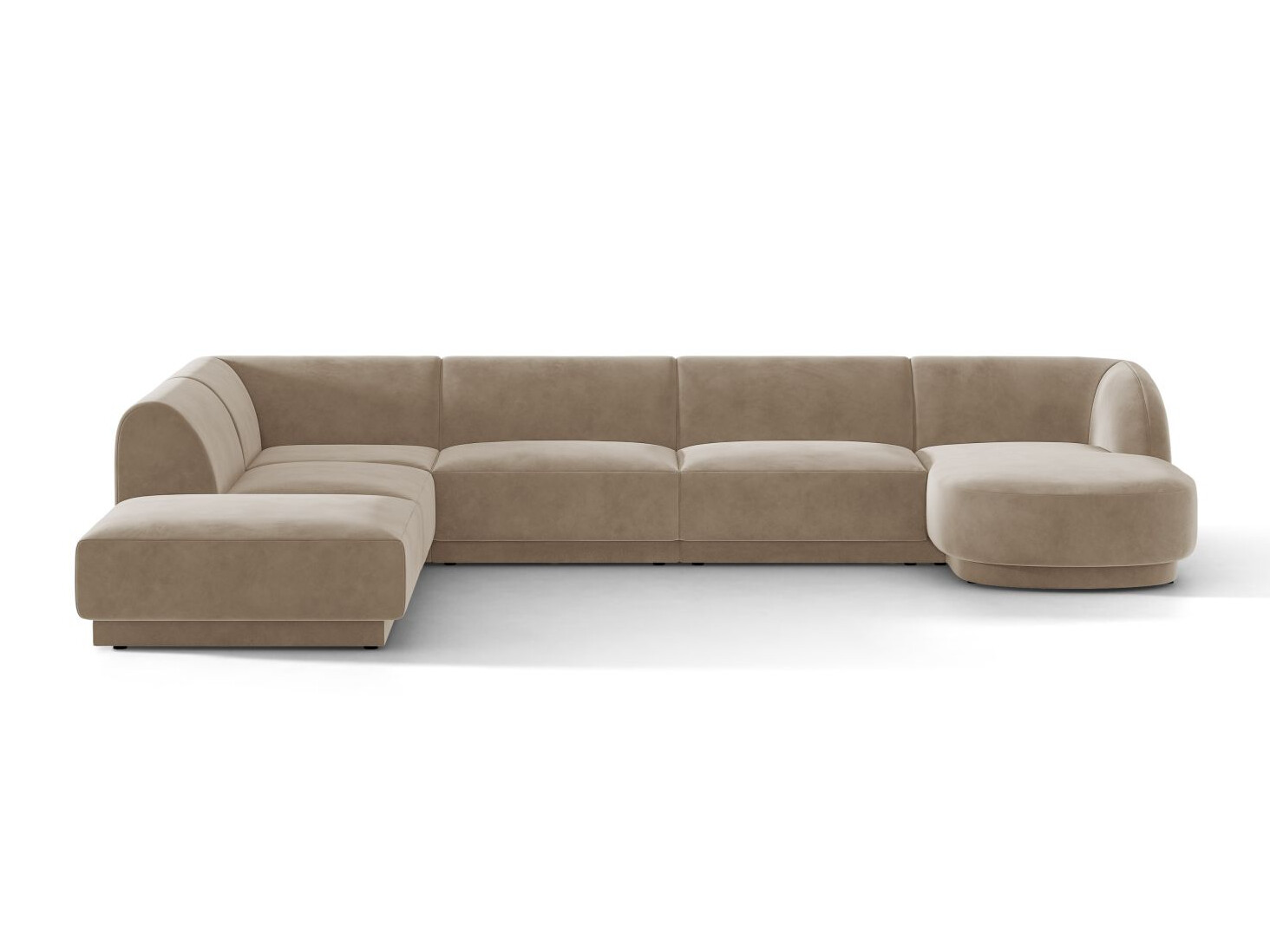Модулен ъглов диван Tivlomi 107 (Bluvel 40)