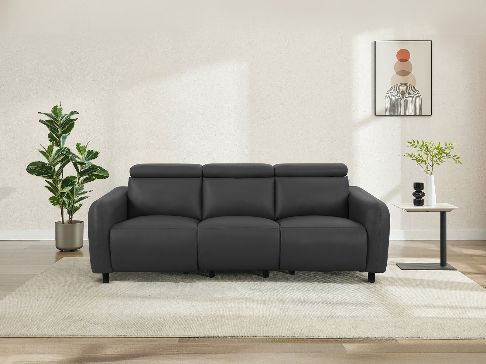 Диван реклайнър Denton 1511 (Сив)