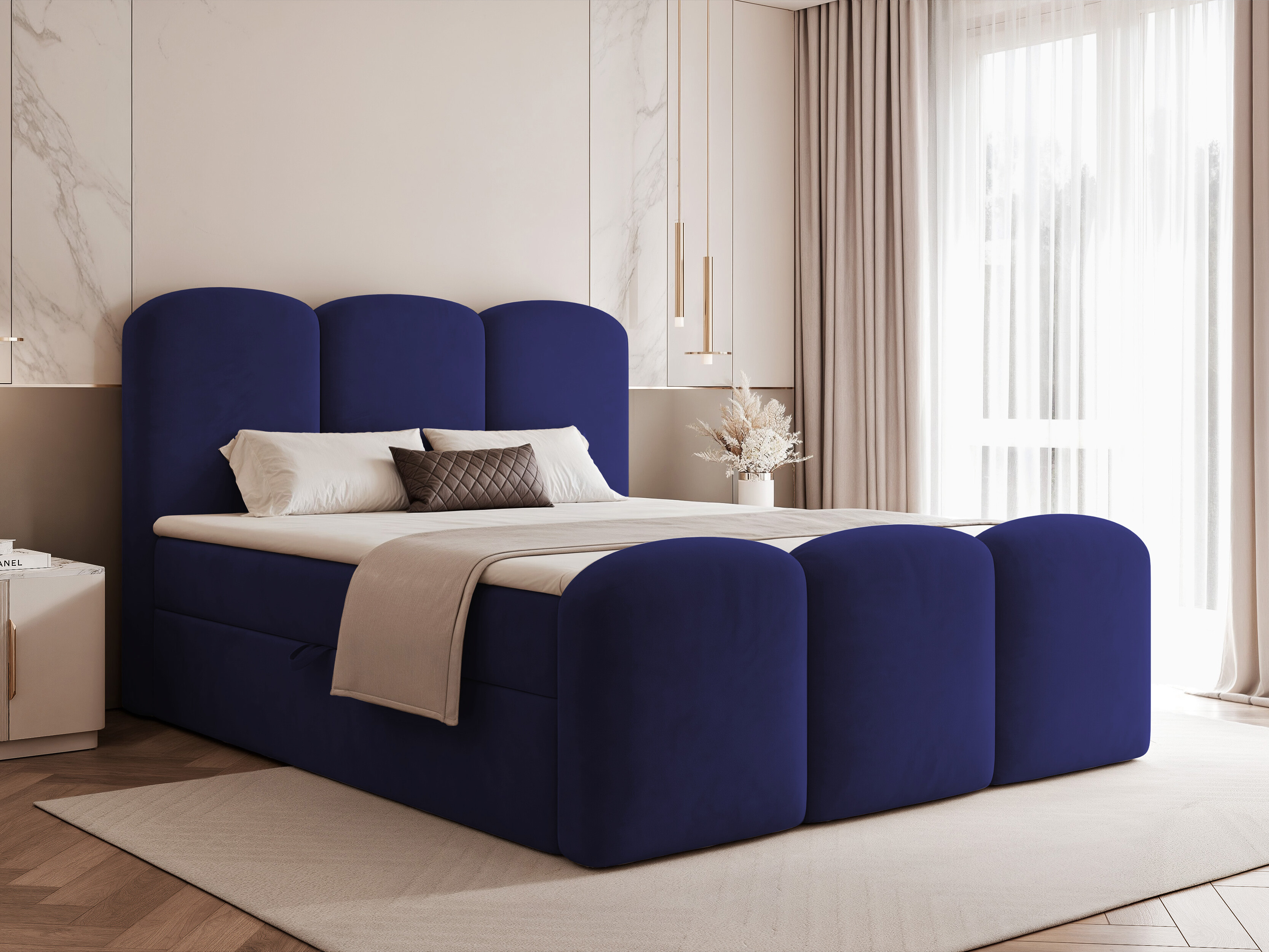Континентално легло Hesperia 131 (Dream кадифе 202.24)