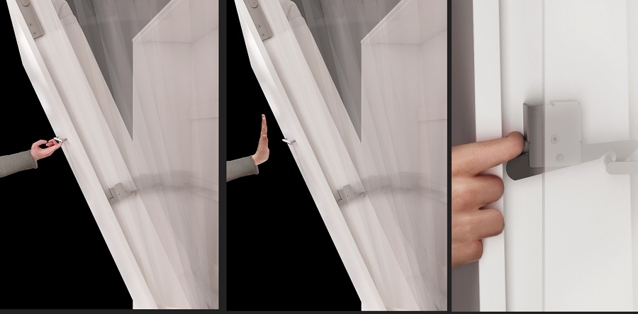 Падащо легло Concept Pro Lenart III (Бял + Бял гланц)