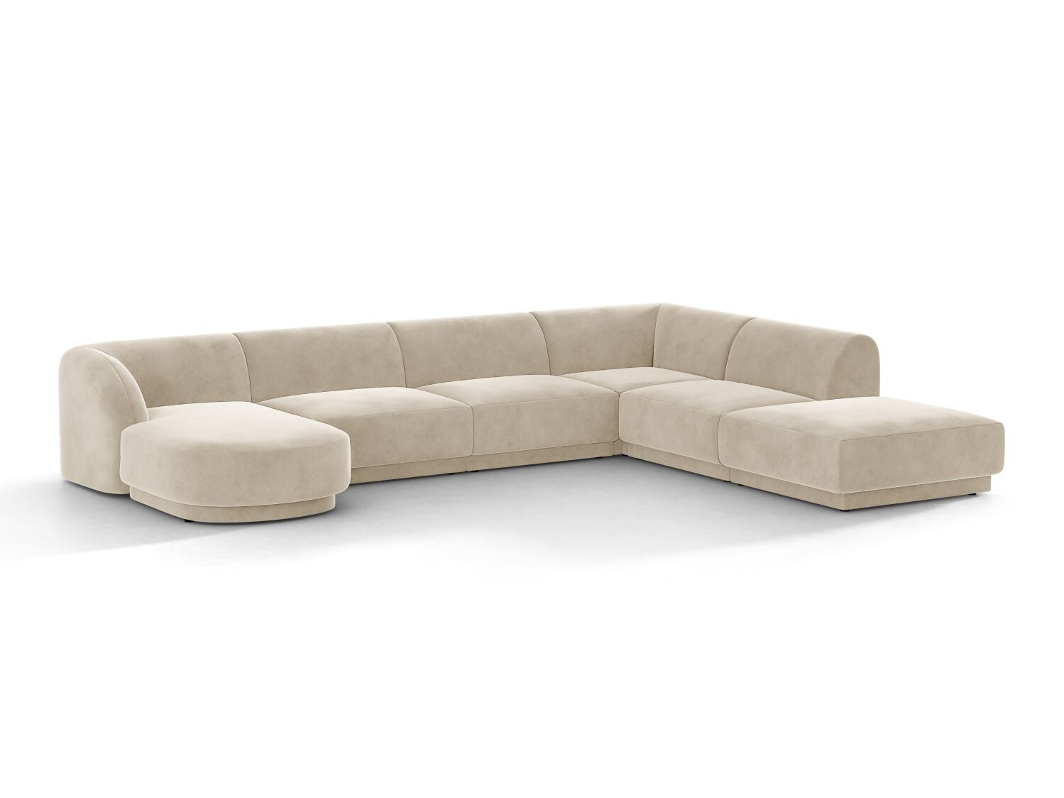 Модулен ъглов диван Tivlomi 107 (Bluvel 30)