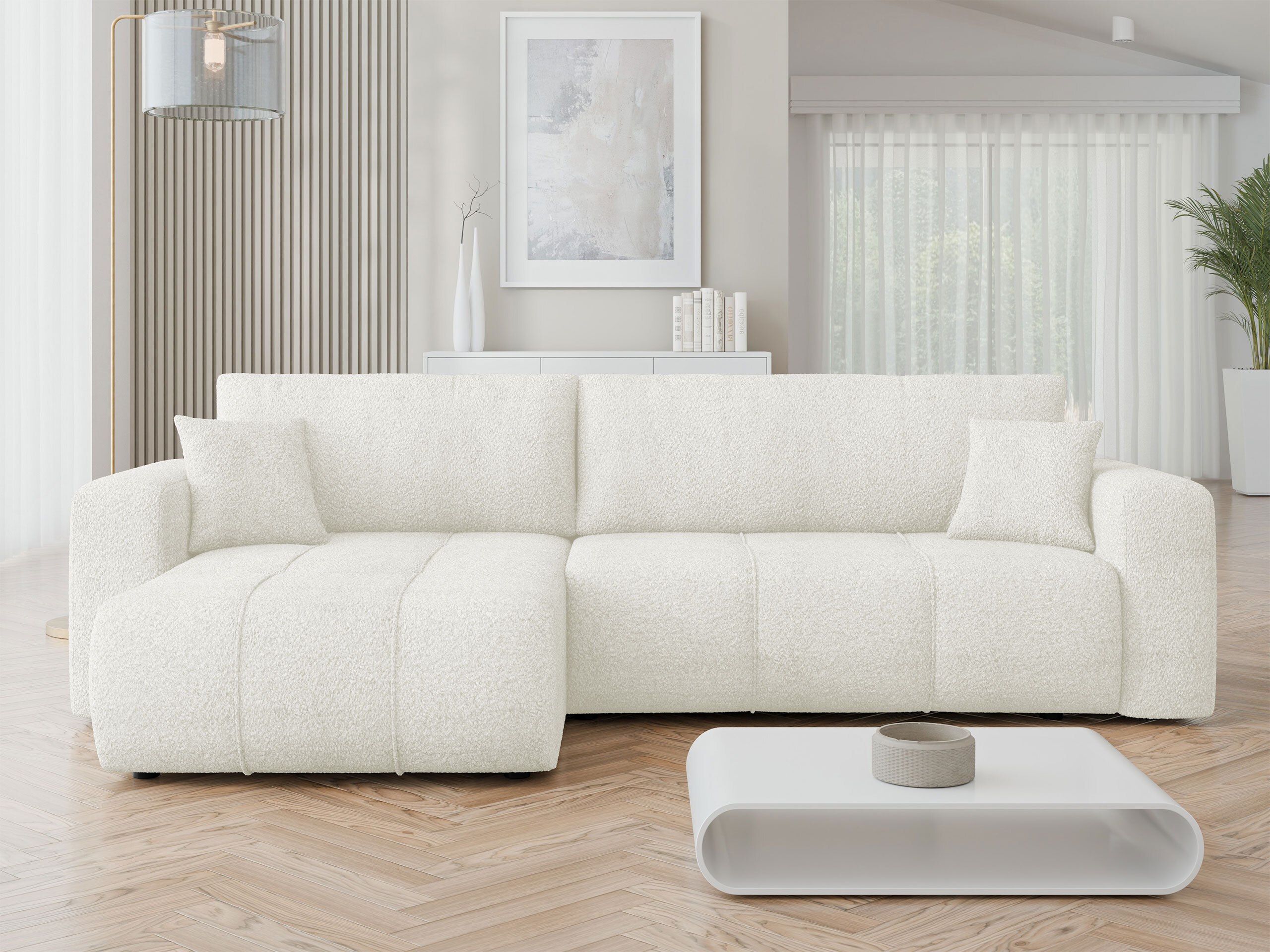 Ъглов диван Comfivo Laurus I (Coral 15)