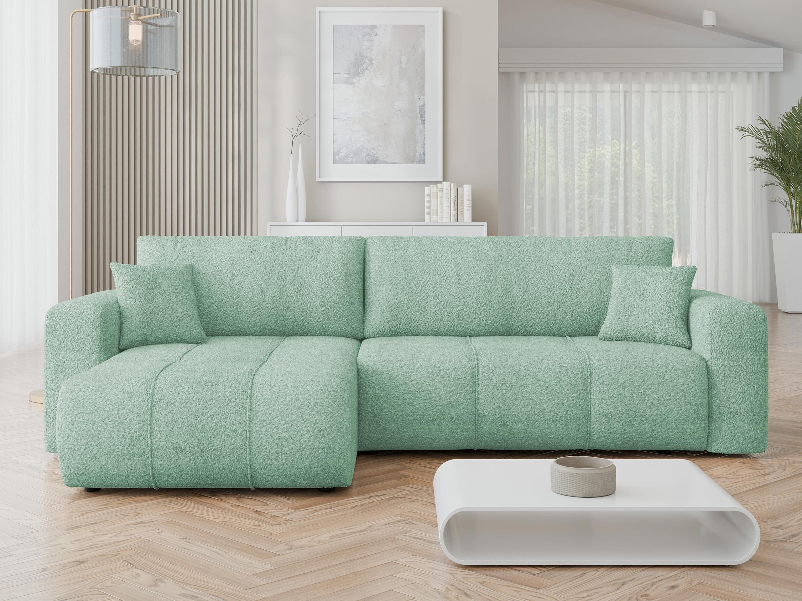 Ъглов диван Comfivo Laurus I (Coral 55)