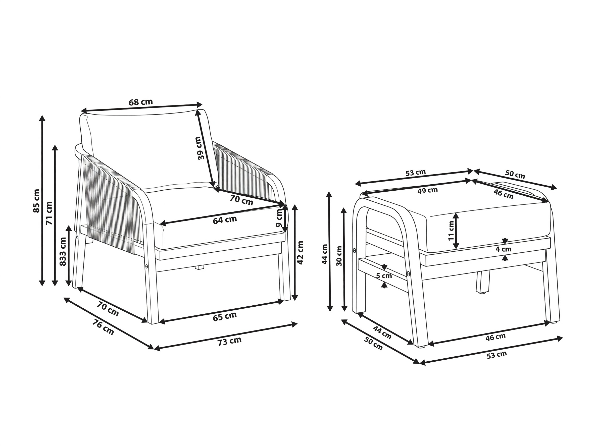 Градински комплект Alcatu 104