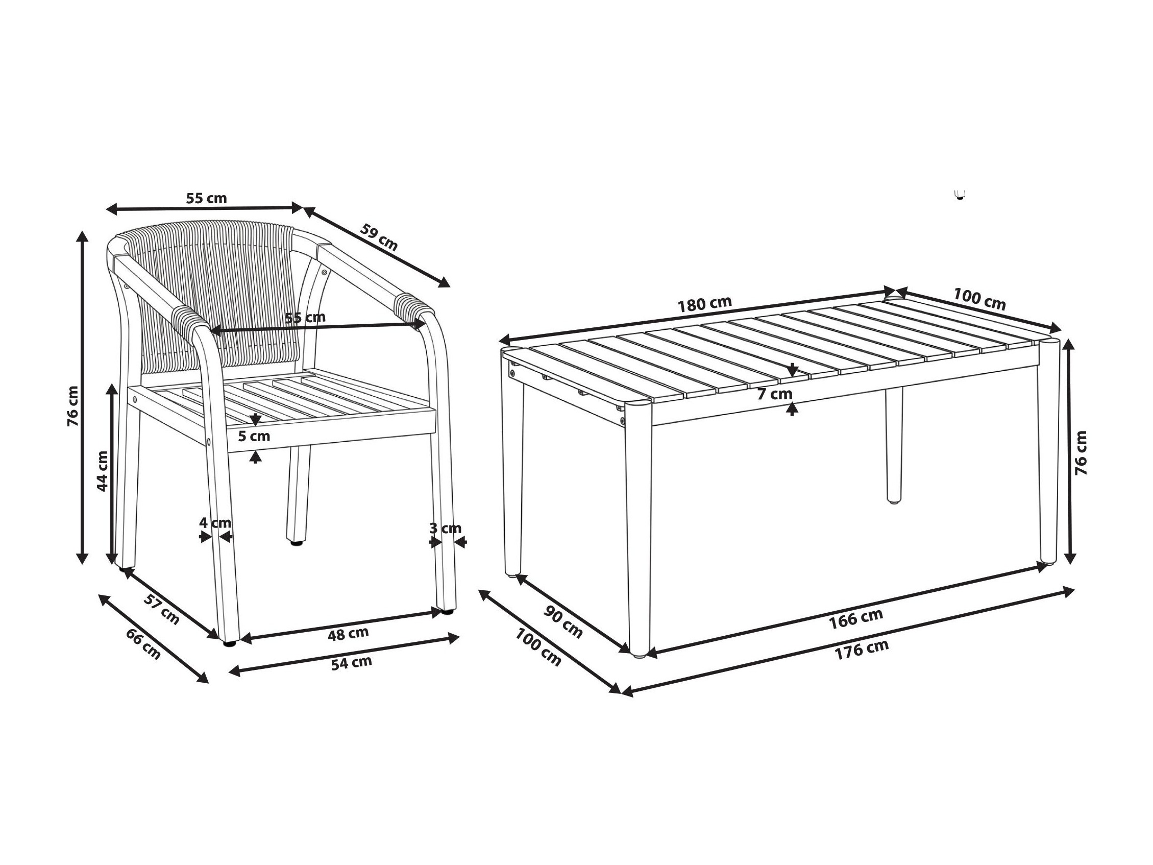 Градински комплект Alcatu 105