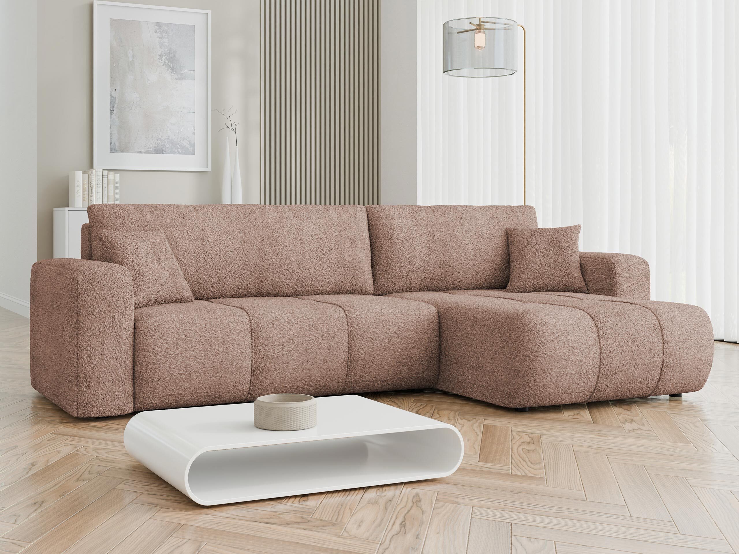 Ъглов диван Comfivo Laurus I (Coral 45)
