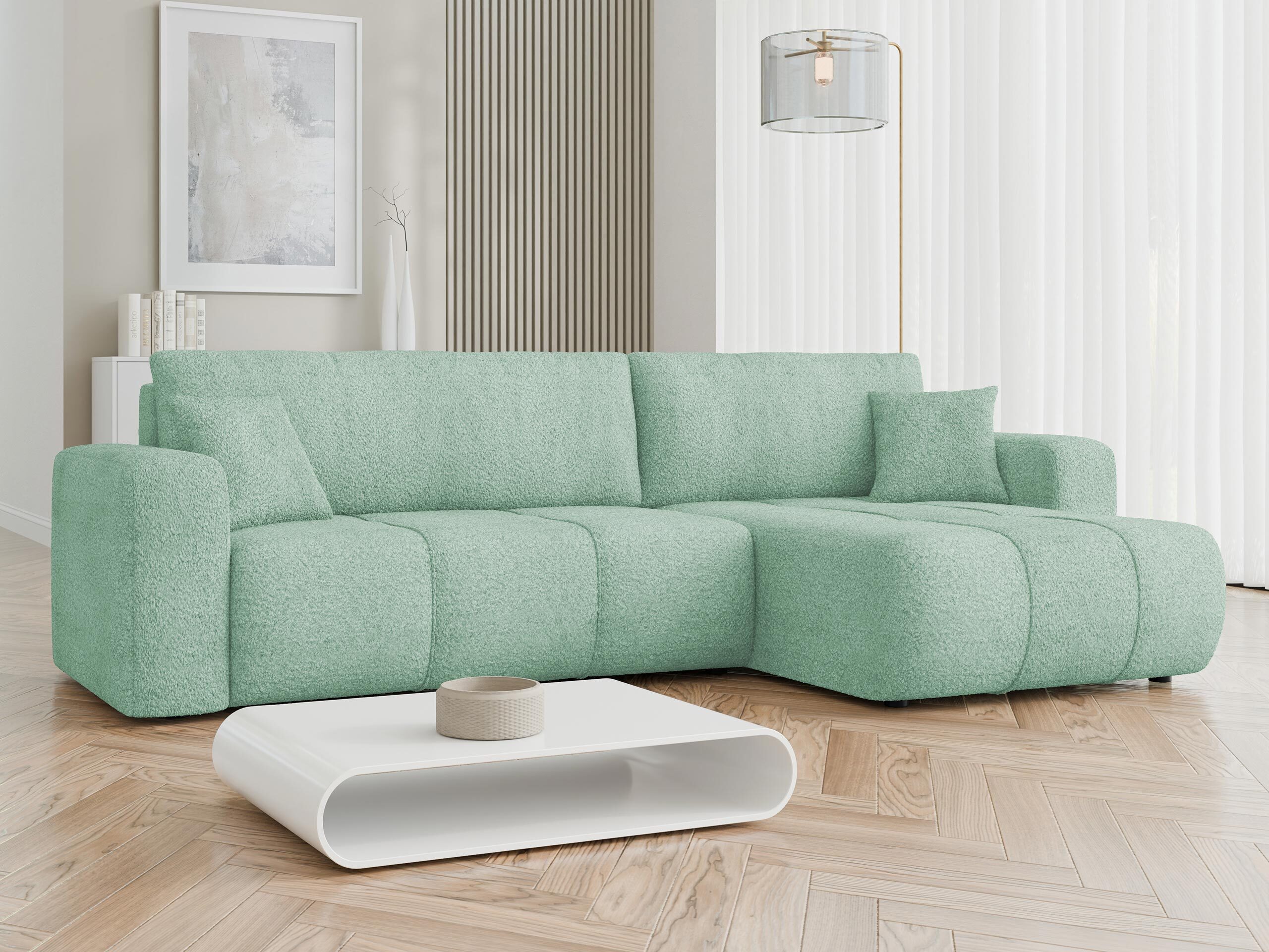 Ъглов диван Comfivo Laurus I (Coral 55)