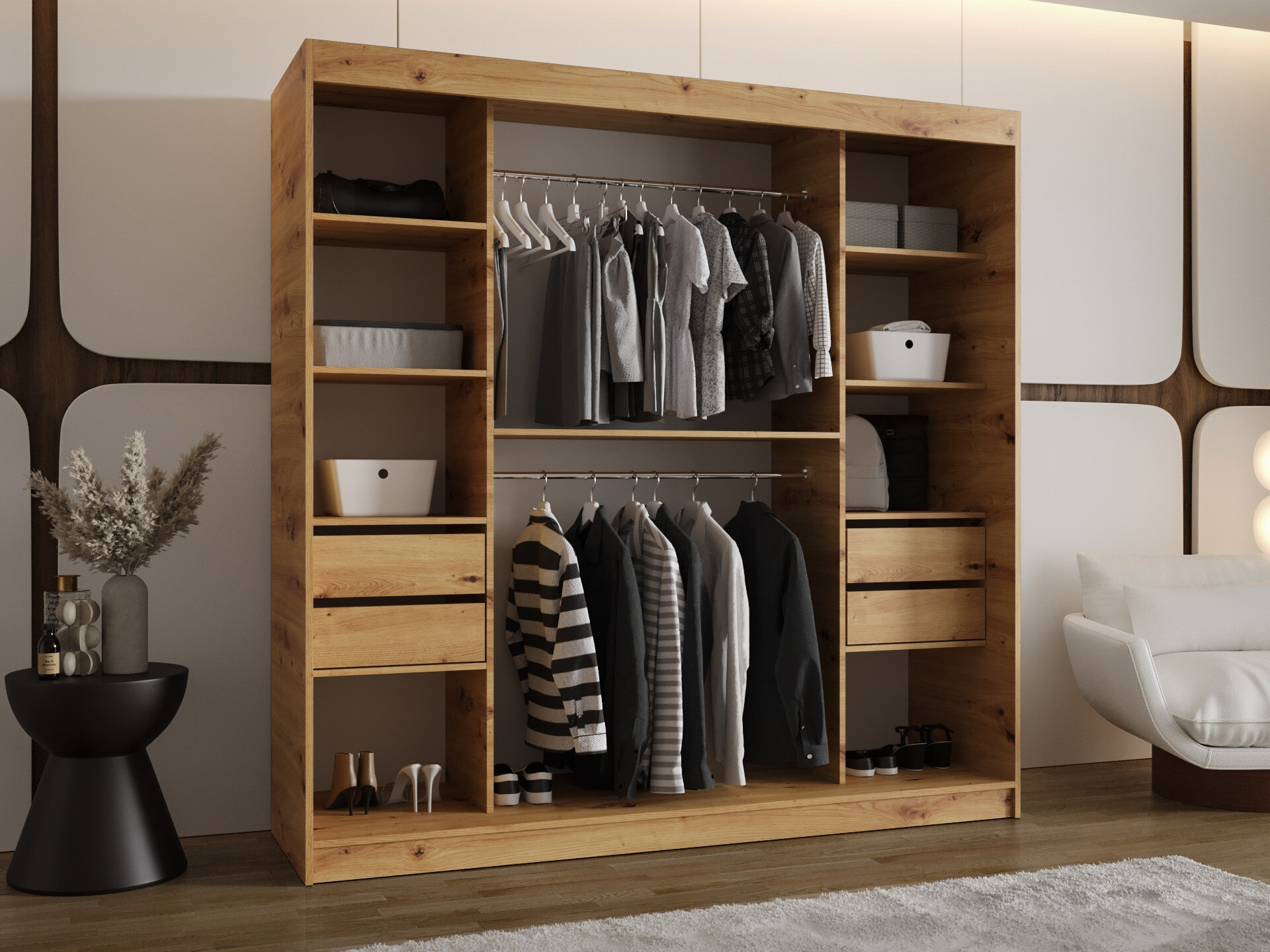 Гардероб Hartford 499 (Artisan дъб)