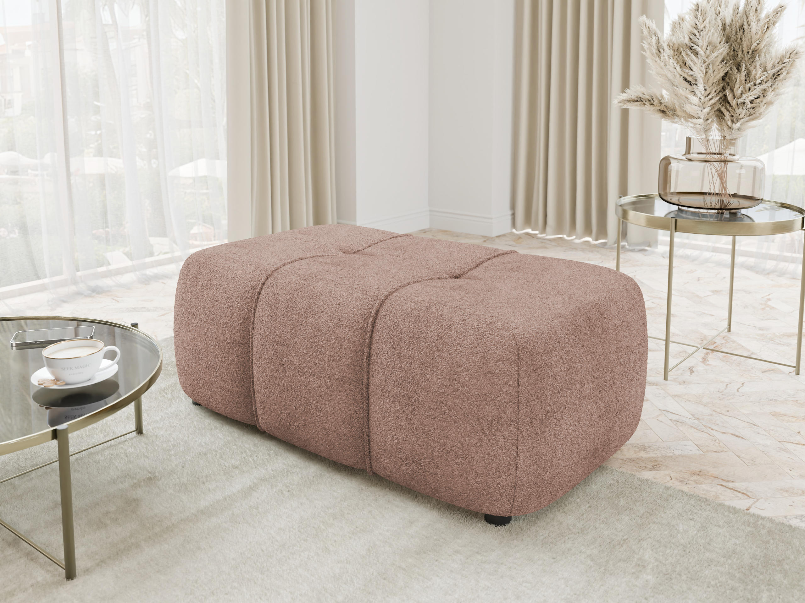 Тапицирана пейка Comfivo Laurus (Coral 45)
