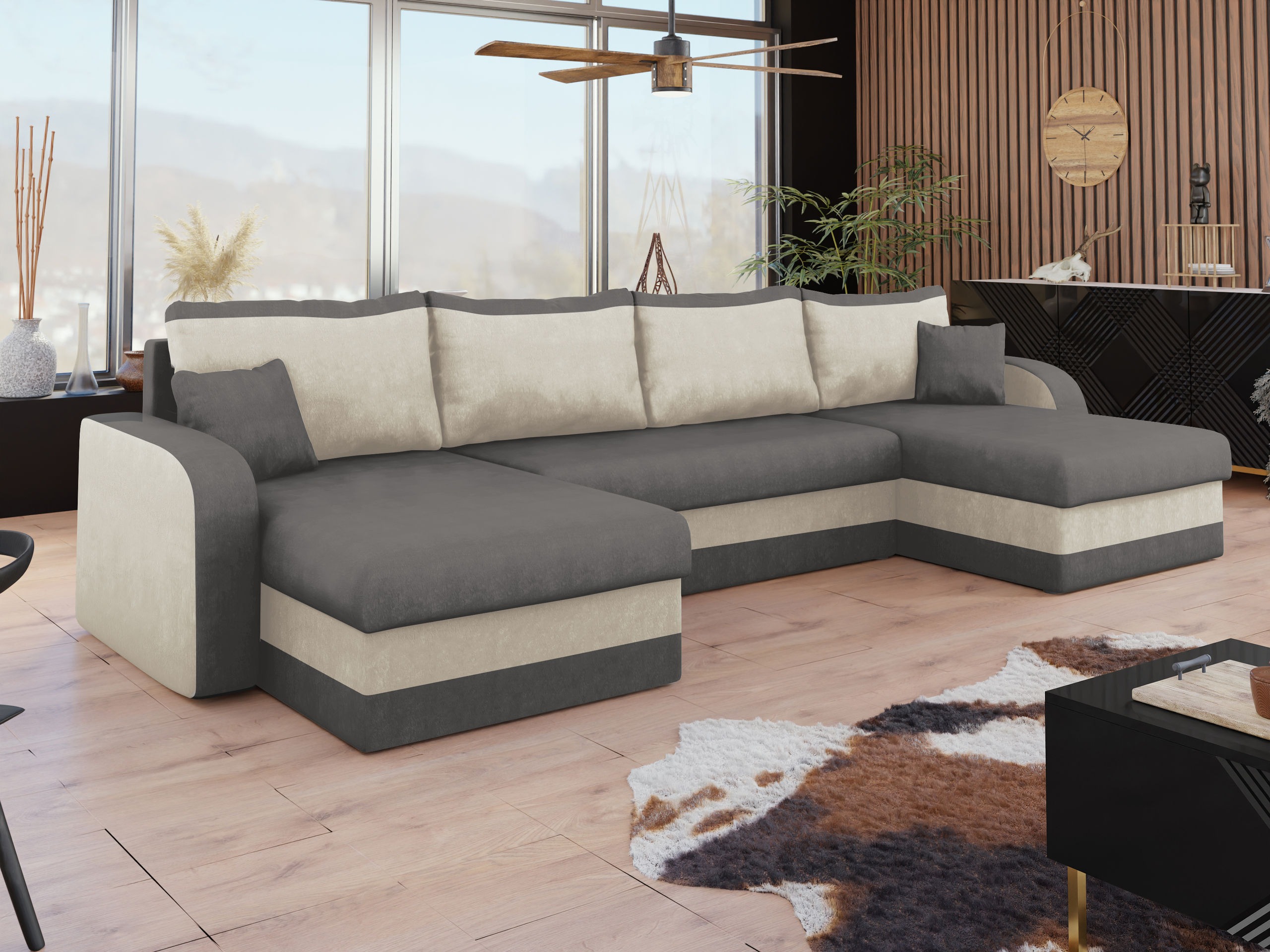 Ъглов диван Comfivo Melissa IV (Alova 36 + Alova 71)