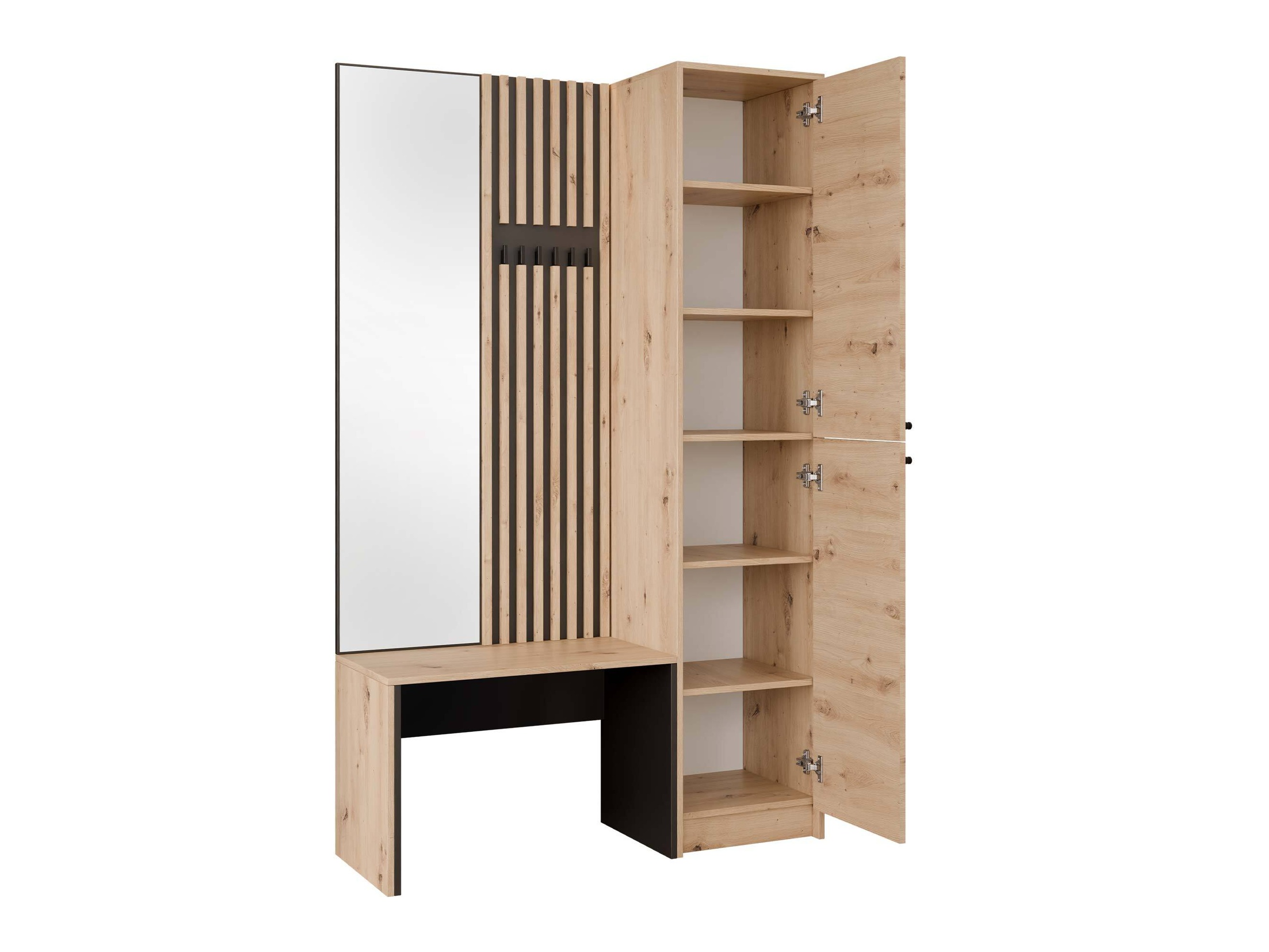 Комплект за антре Comfivo Nomas (Artisan дъб + Черен)