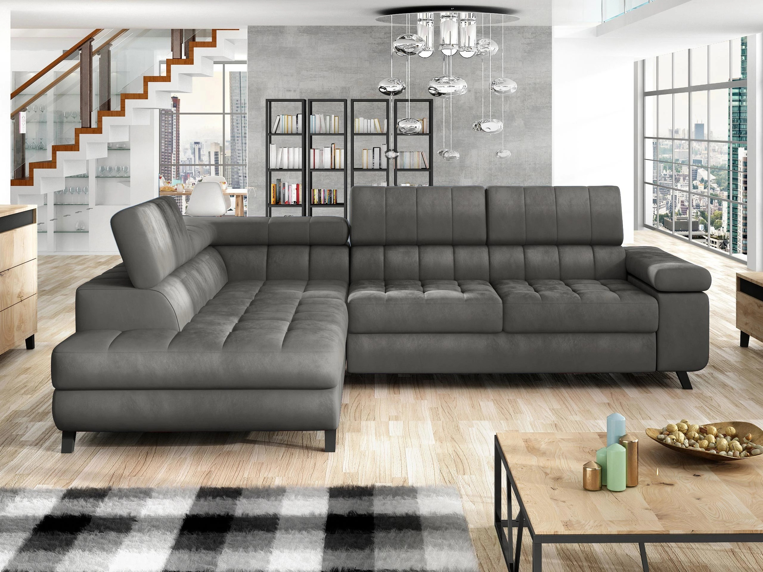 Ъглов диван Comfivo Agnus (Magic Velvet 2217)