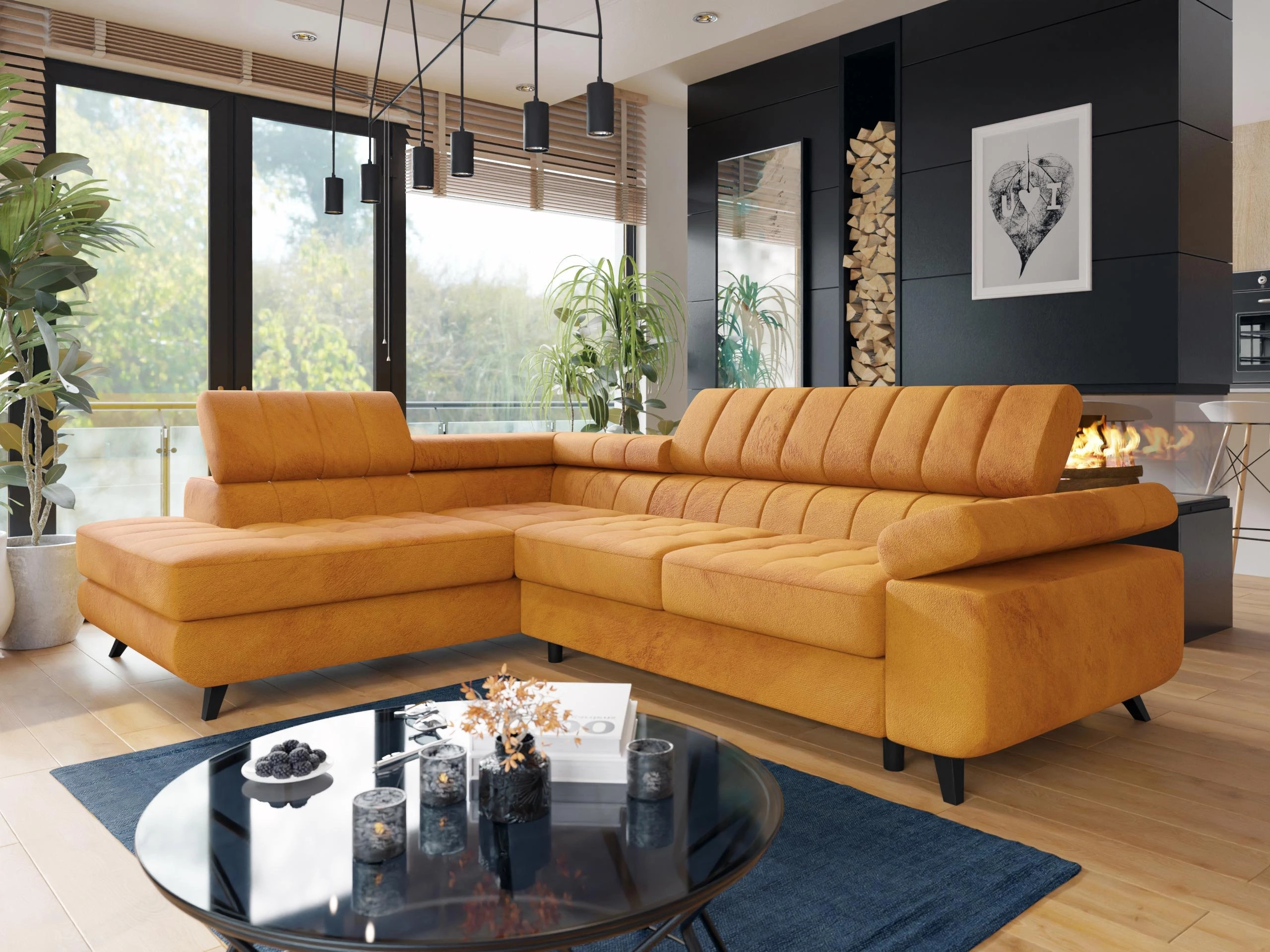 Ъглов диван Comfivo Agnus (Sorriso 22)