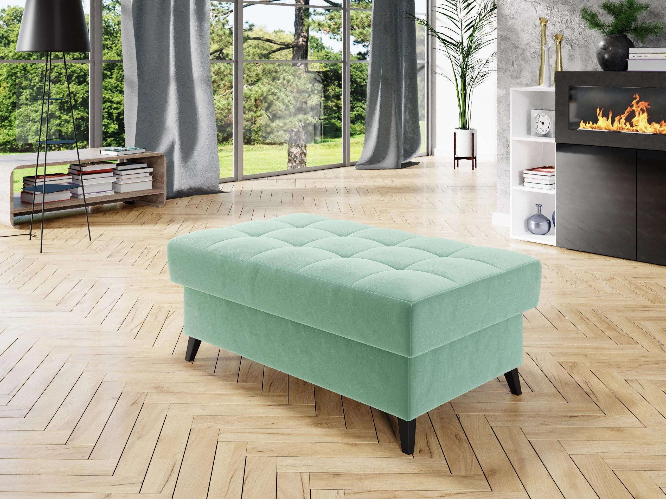 Тапицирана пейка Comfivo Agnus (Magic Velvet 2227)
