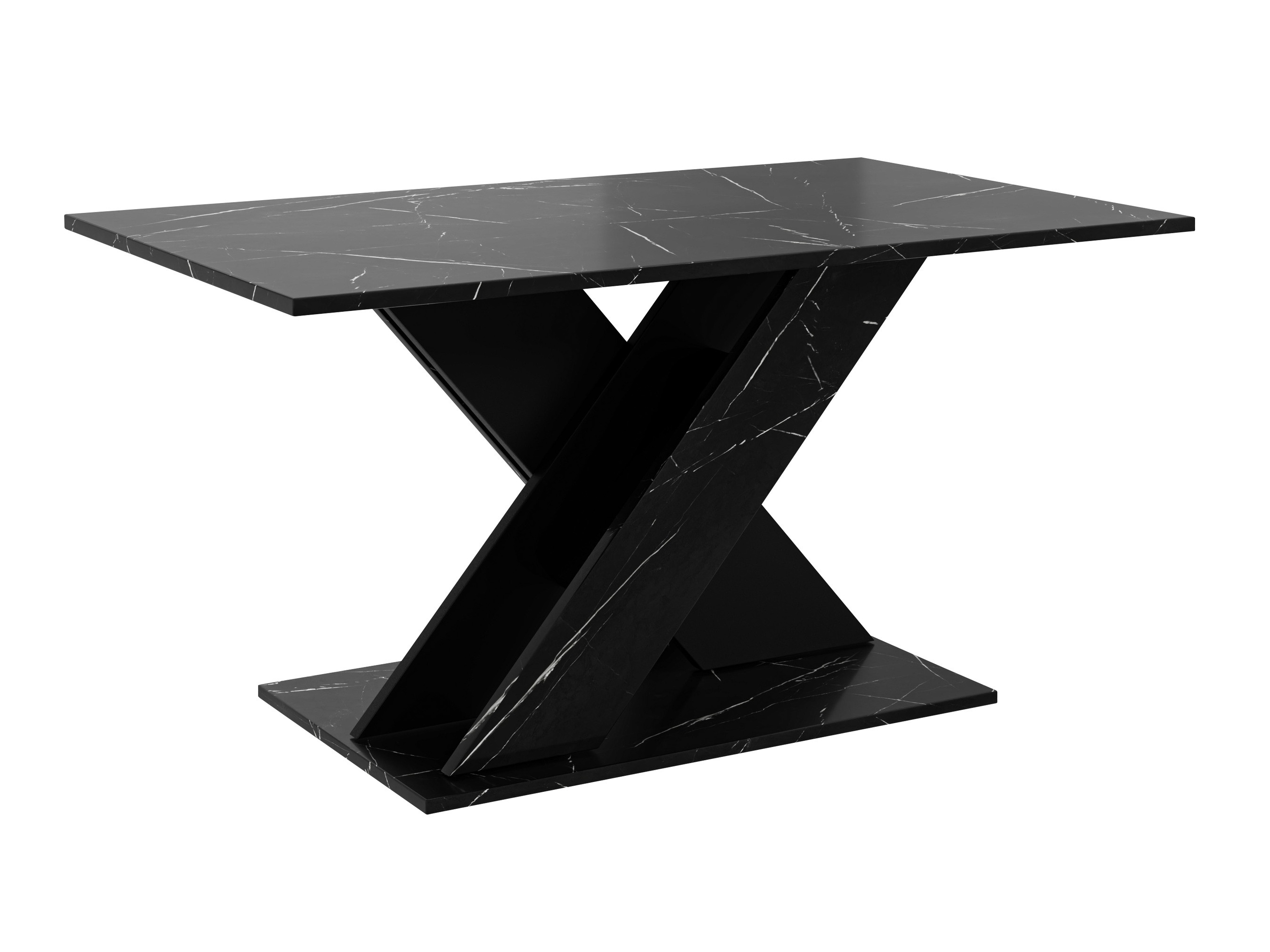 Масичка за кафе Goodyear 140 (Черен мрамор + Черен)