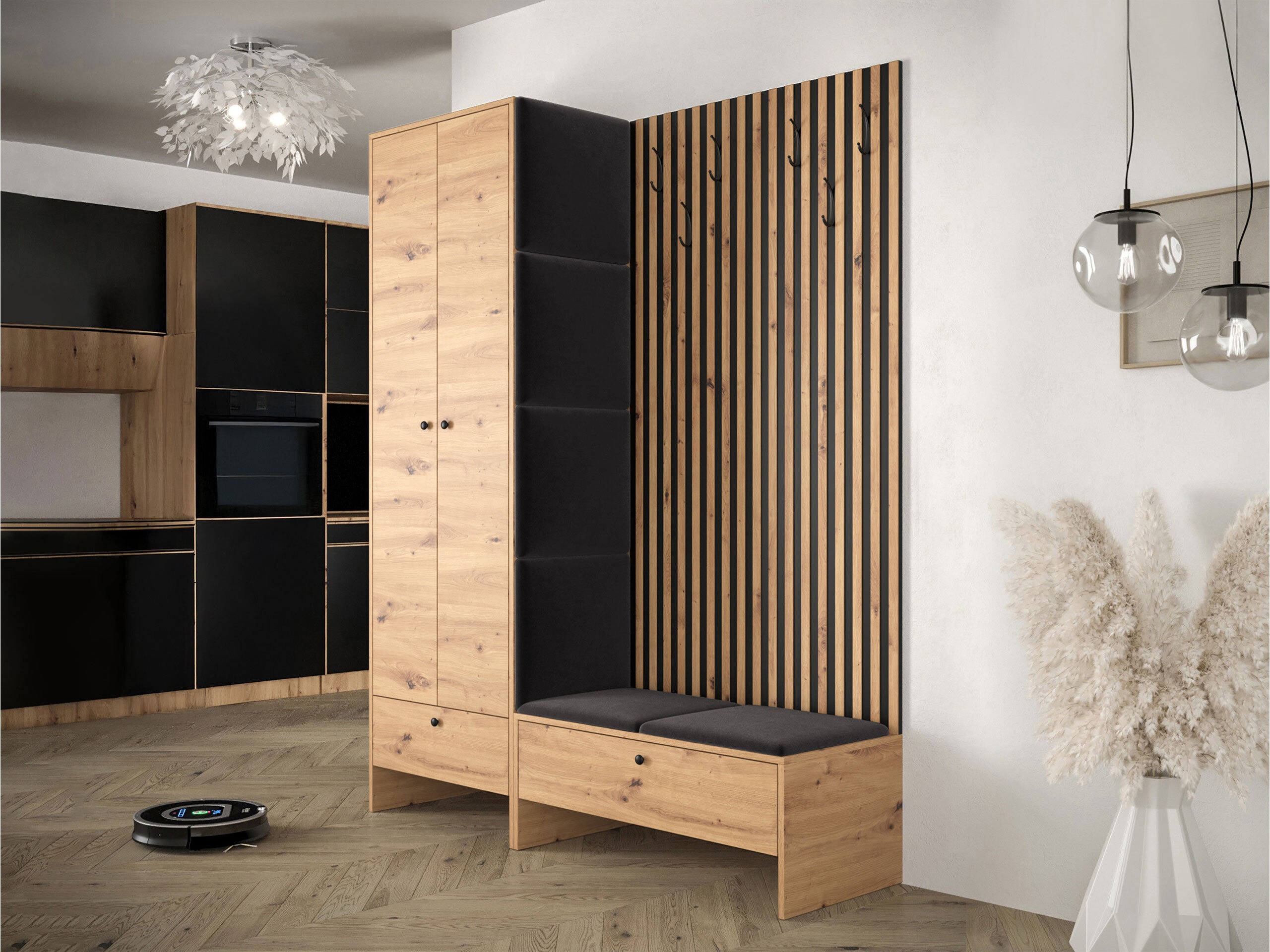 Комплект за антре Donio III (Artisan дъб + Polo 897)