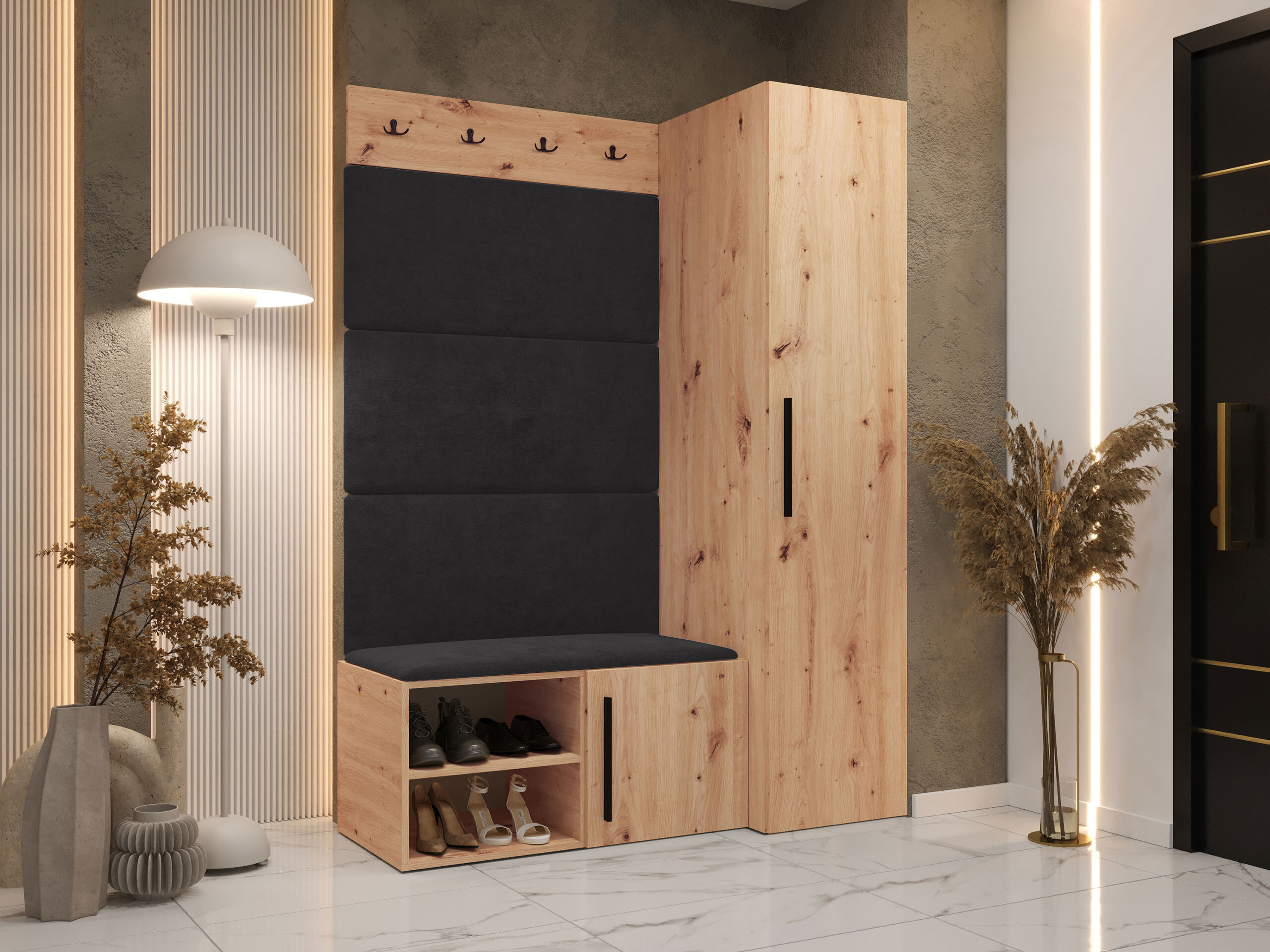 Комплект за антре Nitos II (Artisan дъб)
