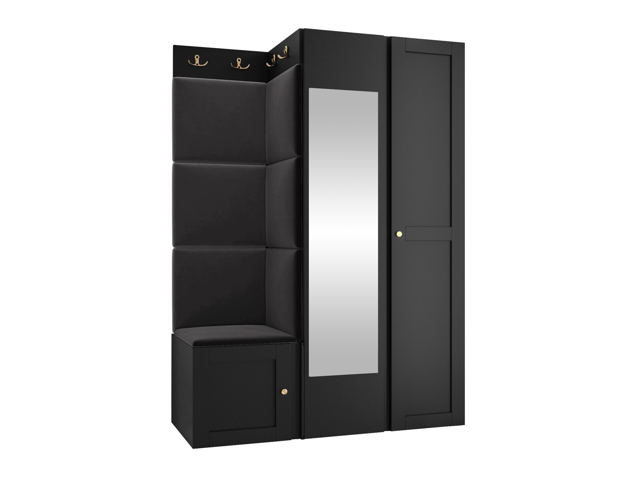Комплект за антре Hartford 380 (Черен)